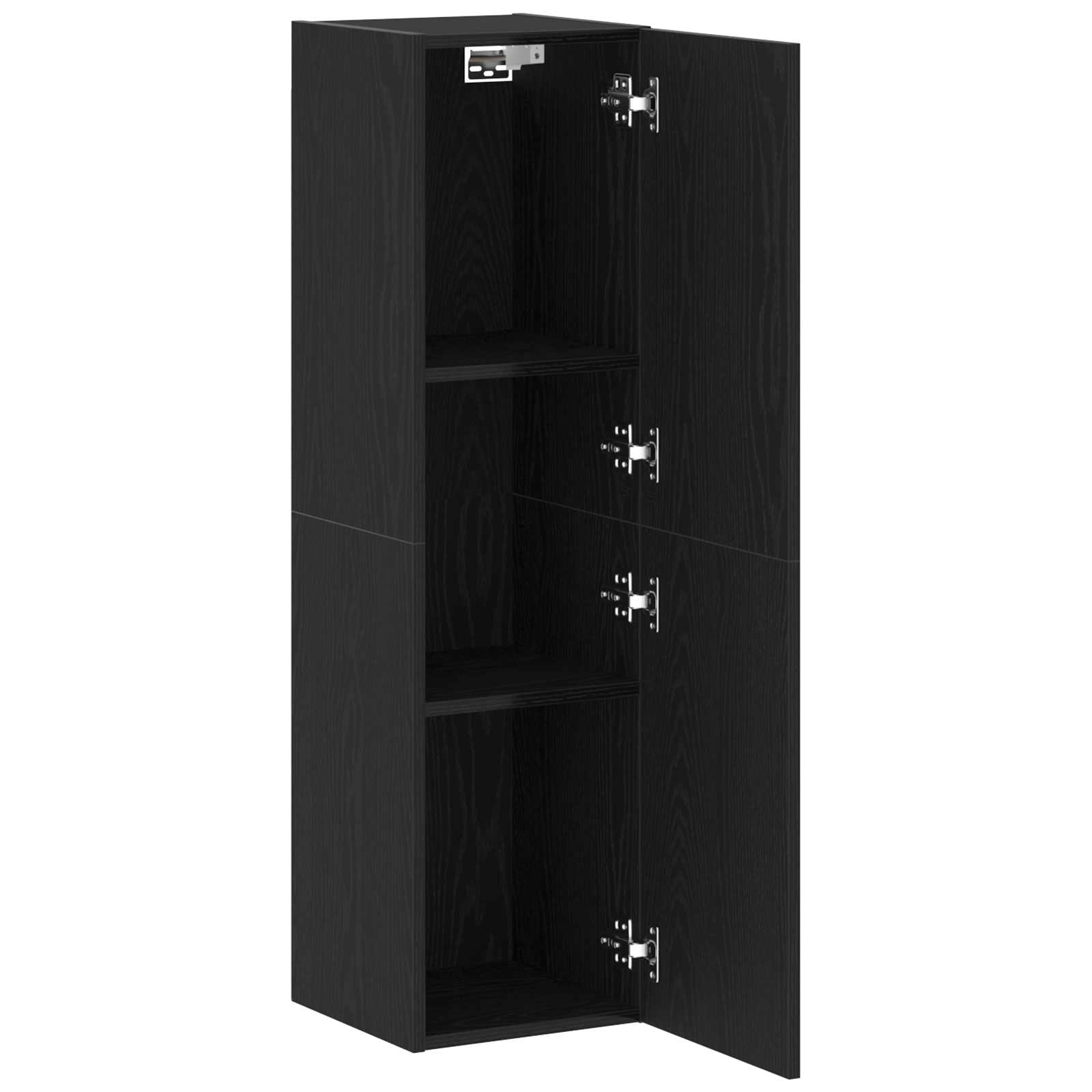 Thumbnail - vidaXL TV-Schrank in Schwarz-Eiche, Maße 30,5 x 30 x 110 cm, aus Holzwerkstoff