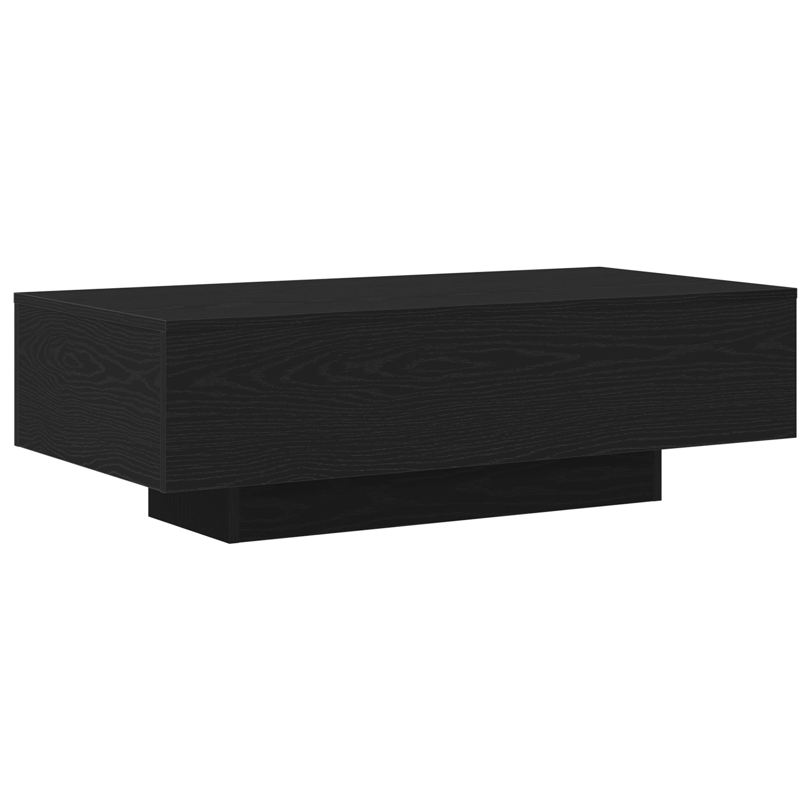 Coffee Table Black Oak 100x30x36,5 cm Engineered Wood - Image 2