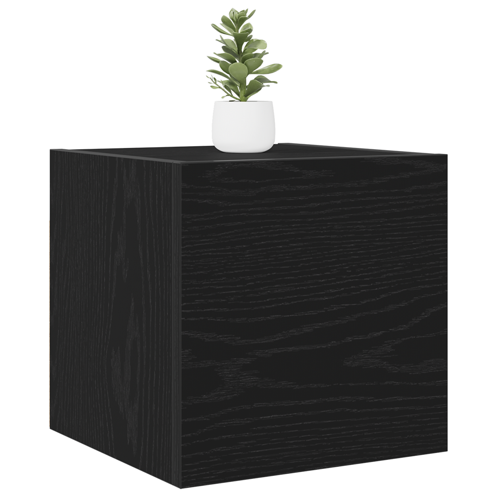 Thumbnail - vidaXL TV-Wandschrank Schwarz Eiche 30,5x30x30 cm