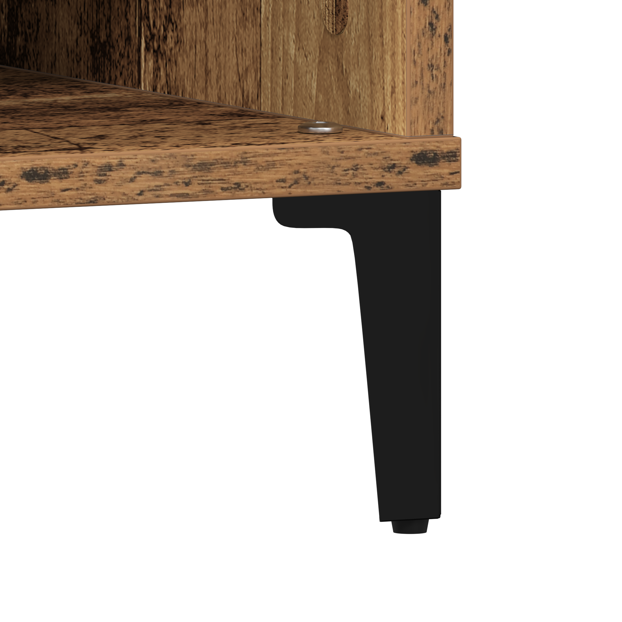 Coffee Table Old Wood 60x60x30 cm Engineered Wood - Image 9