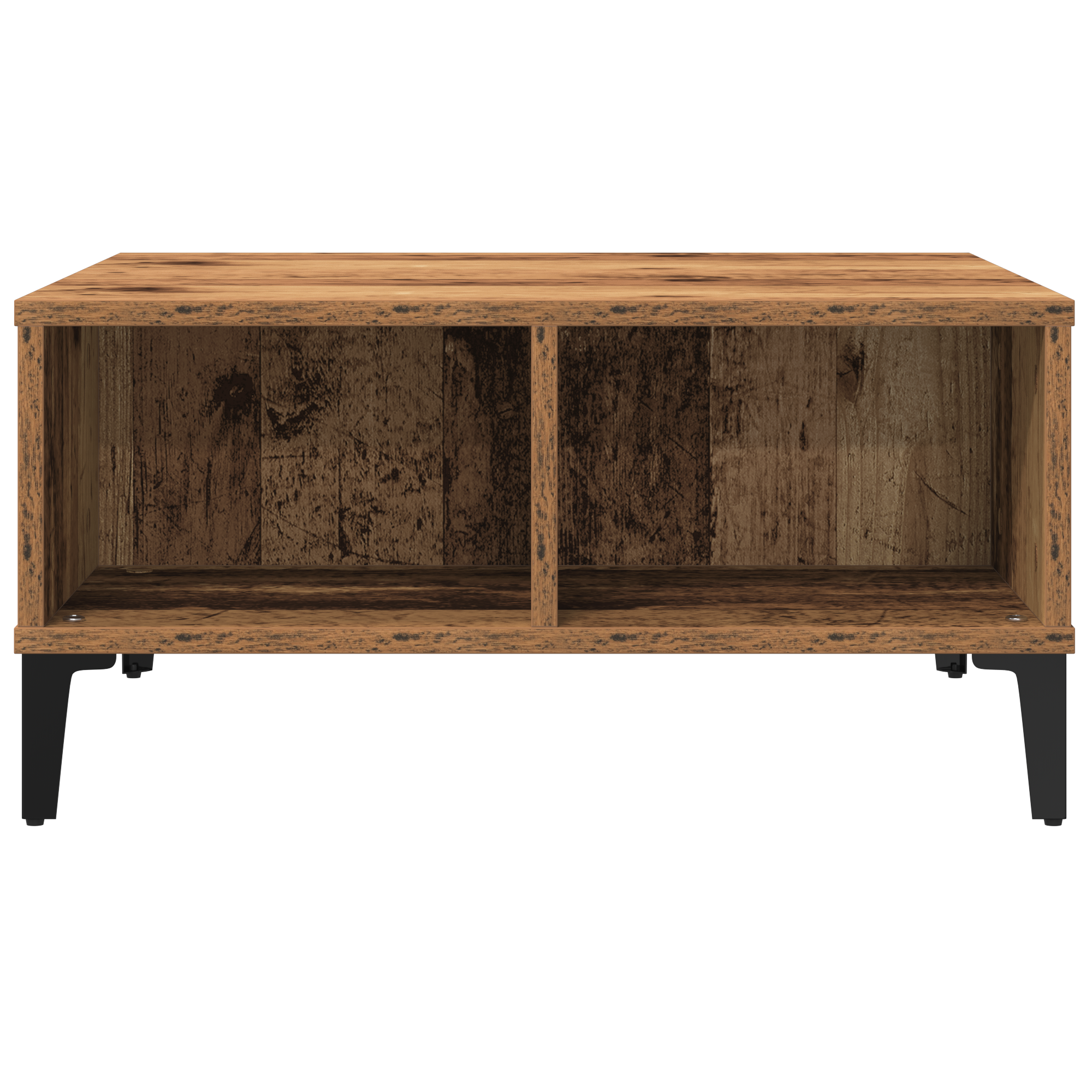 Coffee Table Old Wood 60x60x30 cm Engineered Wood - Image 5