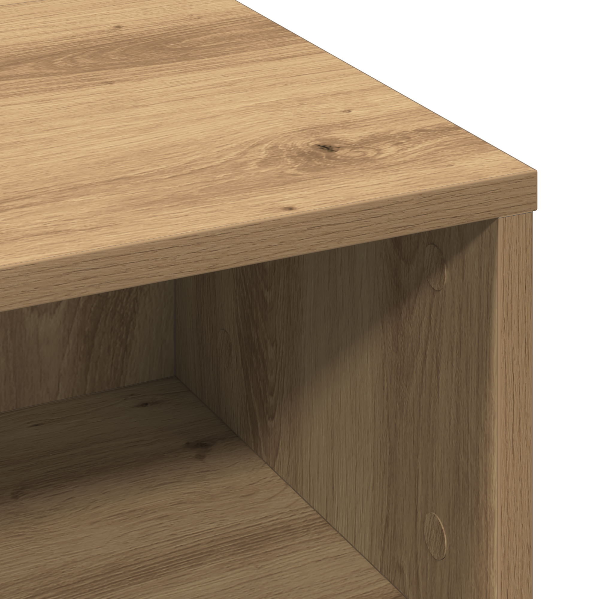 Coffee Table Artisan Oak 60x60x30 cm Engineered Wood - Image 8