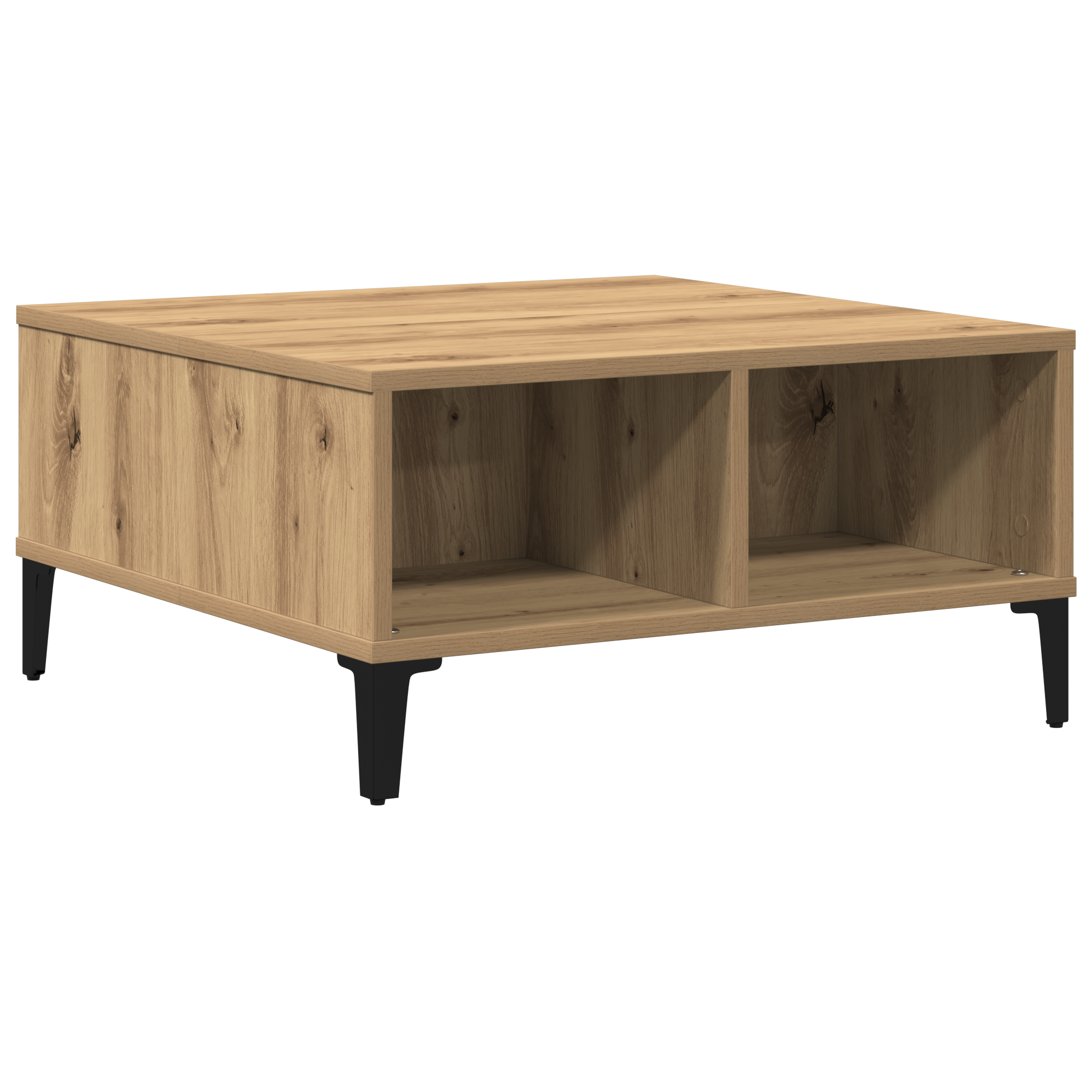 Coffee Table Artisan Oak 60x60x30 cm Engineered Wood - Image 7