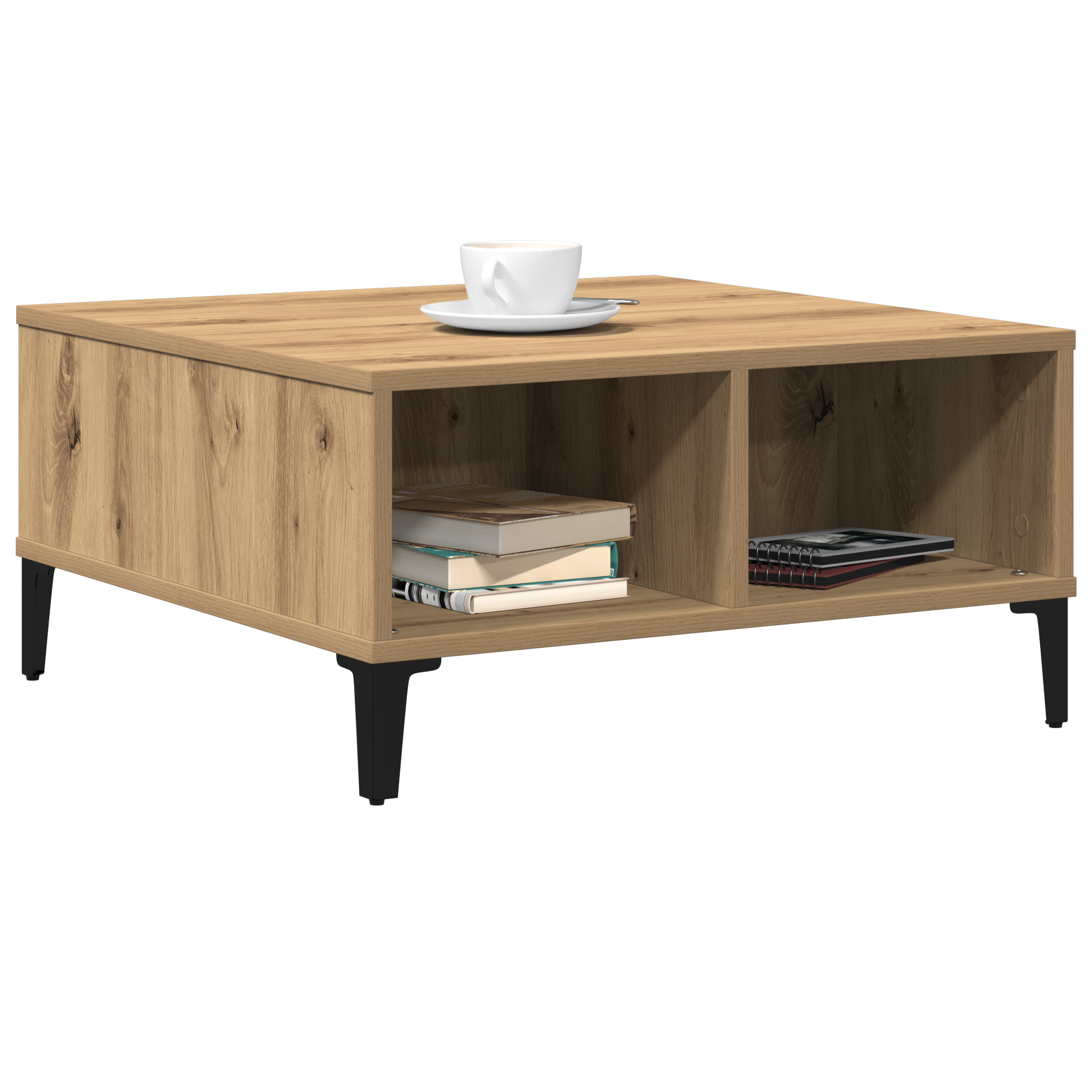 Thumbnail - vidaXL Couchtisch Artisan Eiche 60x60x30 cm Holzwerkstoff