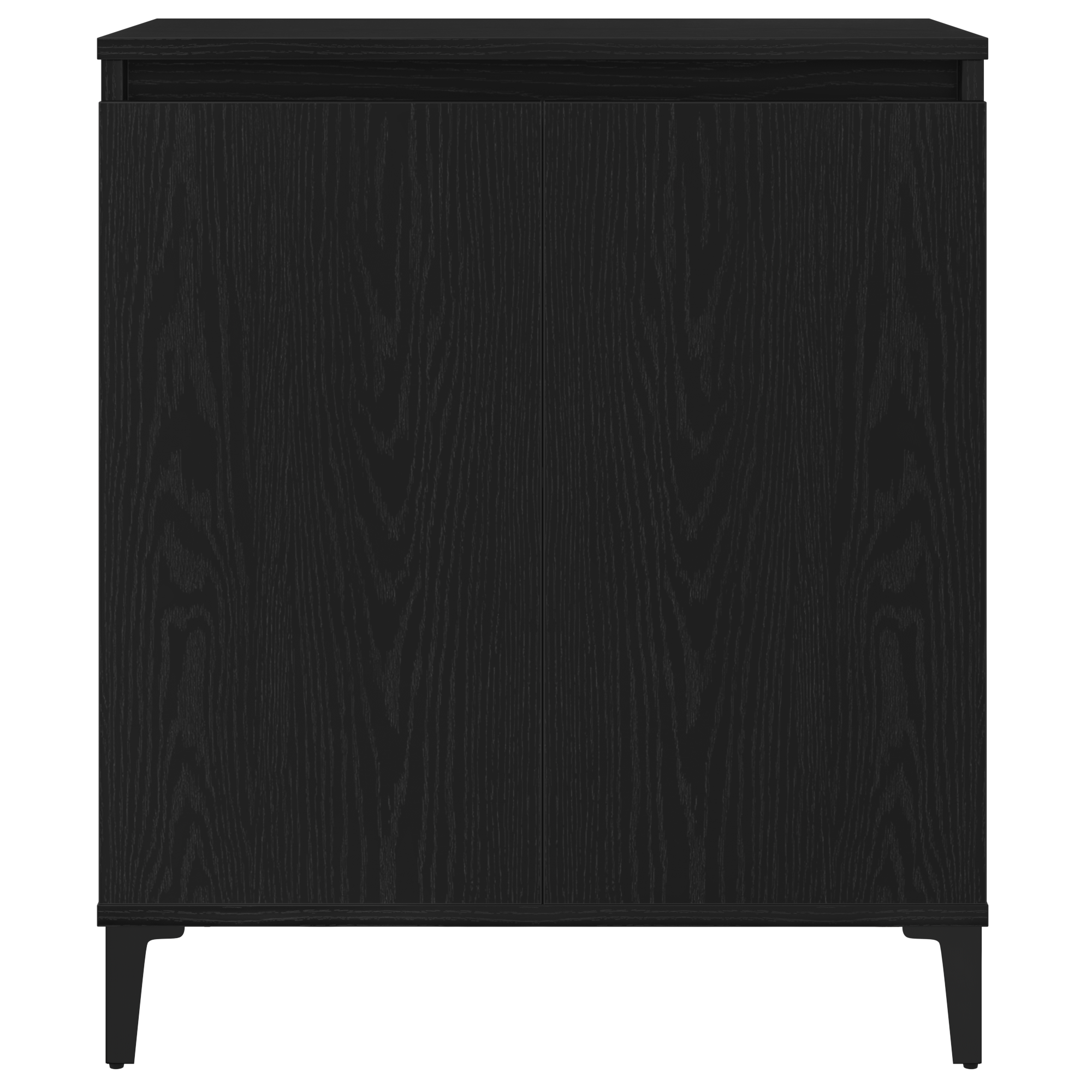 Sideboard Black Oak 60x35x70 cm Engineered Wood - Image 7