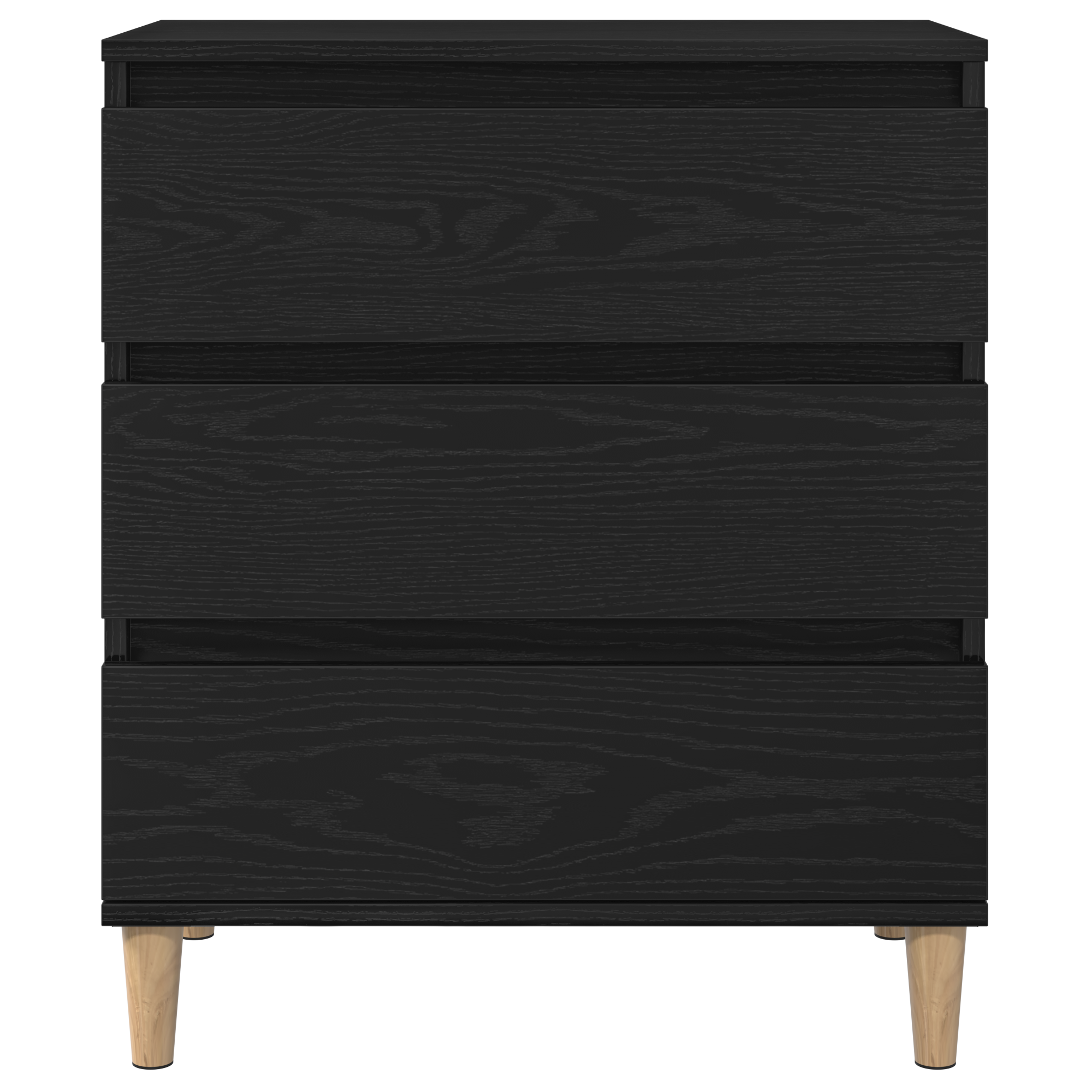 Sideboard Black Oak 60x35x70 cm Engineered Wood - Image 6