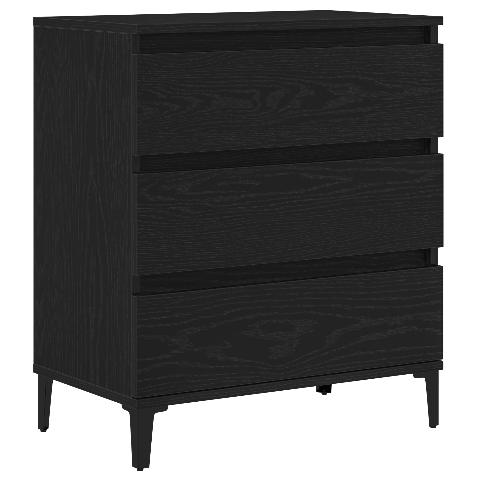Thumbnail - vidaXL Sideboard Schwarz Eiche 60x35x70 cm Holzwerkstoff