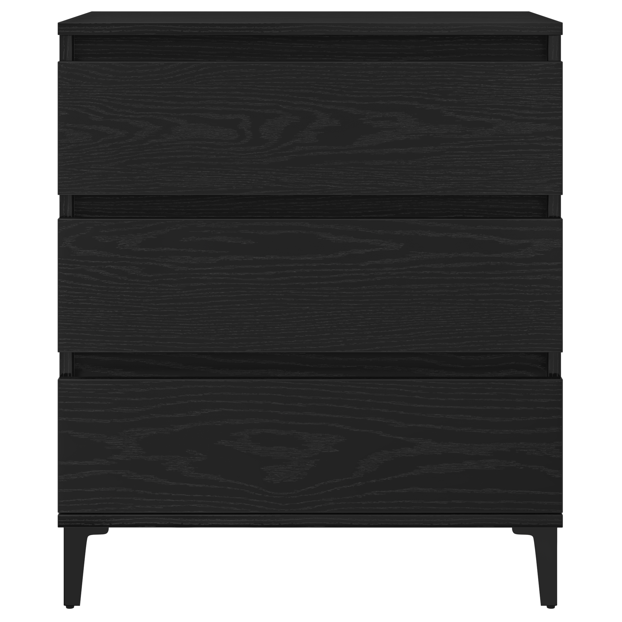 Sideboard Black Oak 60x35x70 cm Engineered Wood - Image 7