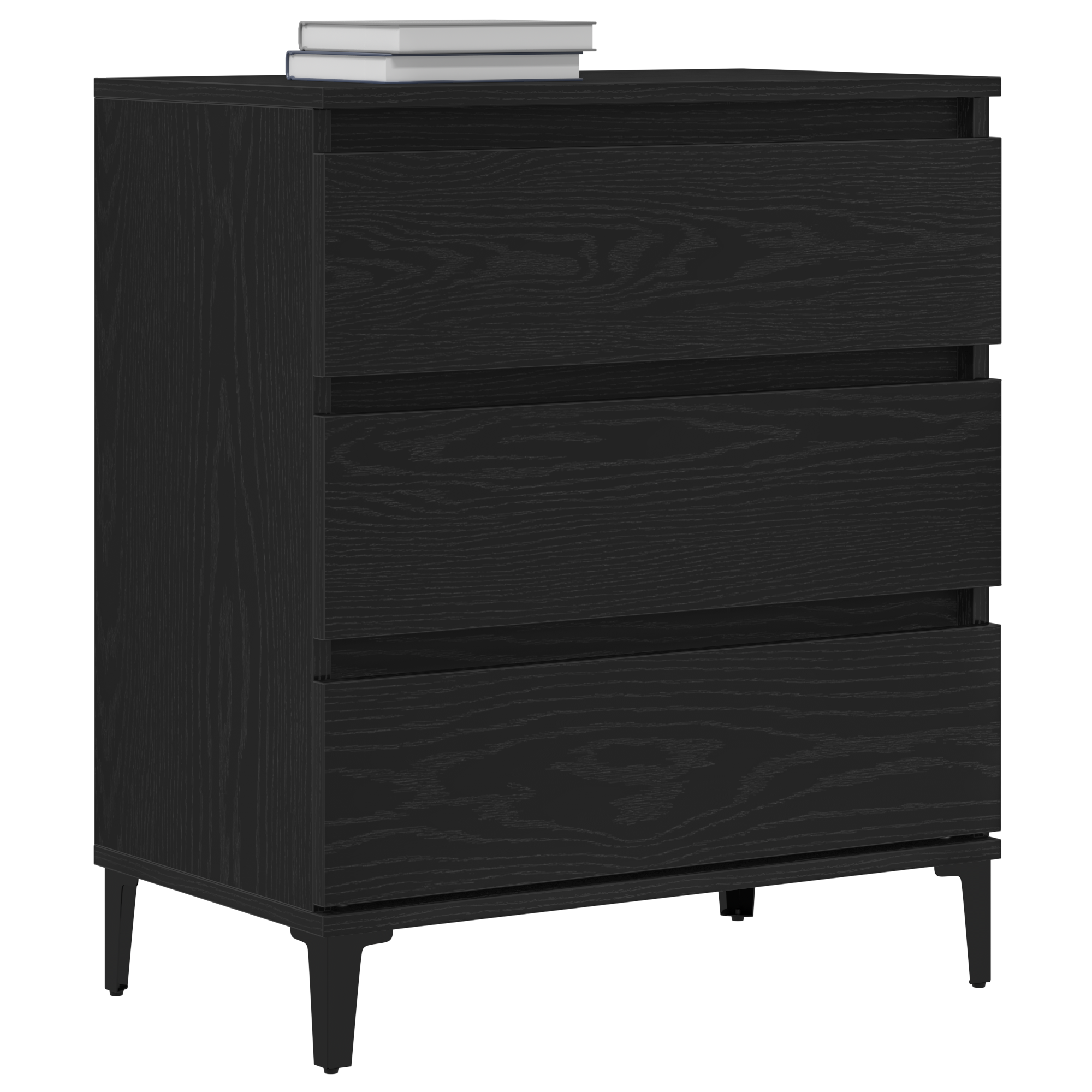 Thumbnail - vidaXL Sideboard Schwarz Eiche 60x35x70 cm Holzwerkstoff