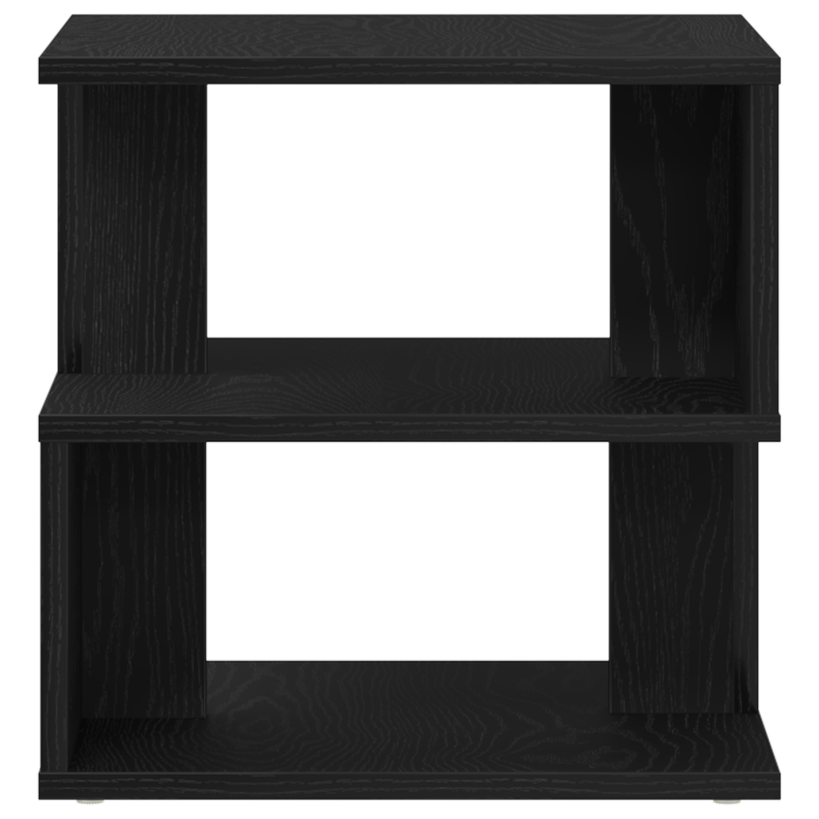 Side Table Black oak Solid Oak wood 40x40x40 cm Storage - Image 7