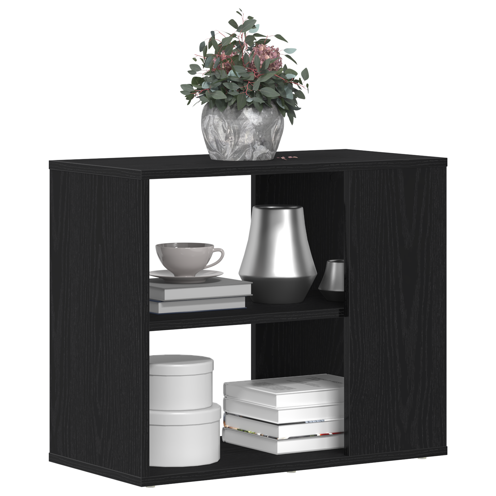 Thumbnail - vidaXL Sideboard in schwarzer Eiche, 60x30x50 cm, aus Holzwerkstoff
