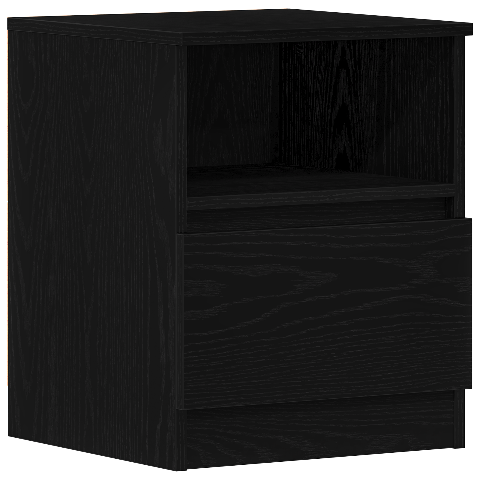Nightstands 2-Pack Black Oak 40x40x50 cm Made of Engineered Wood - Image 2