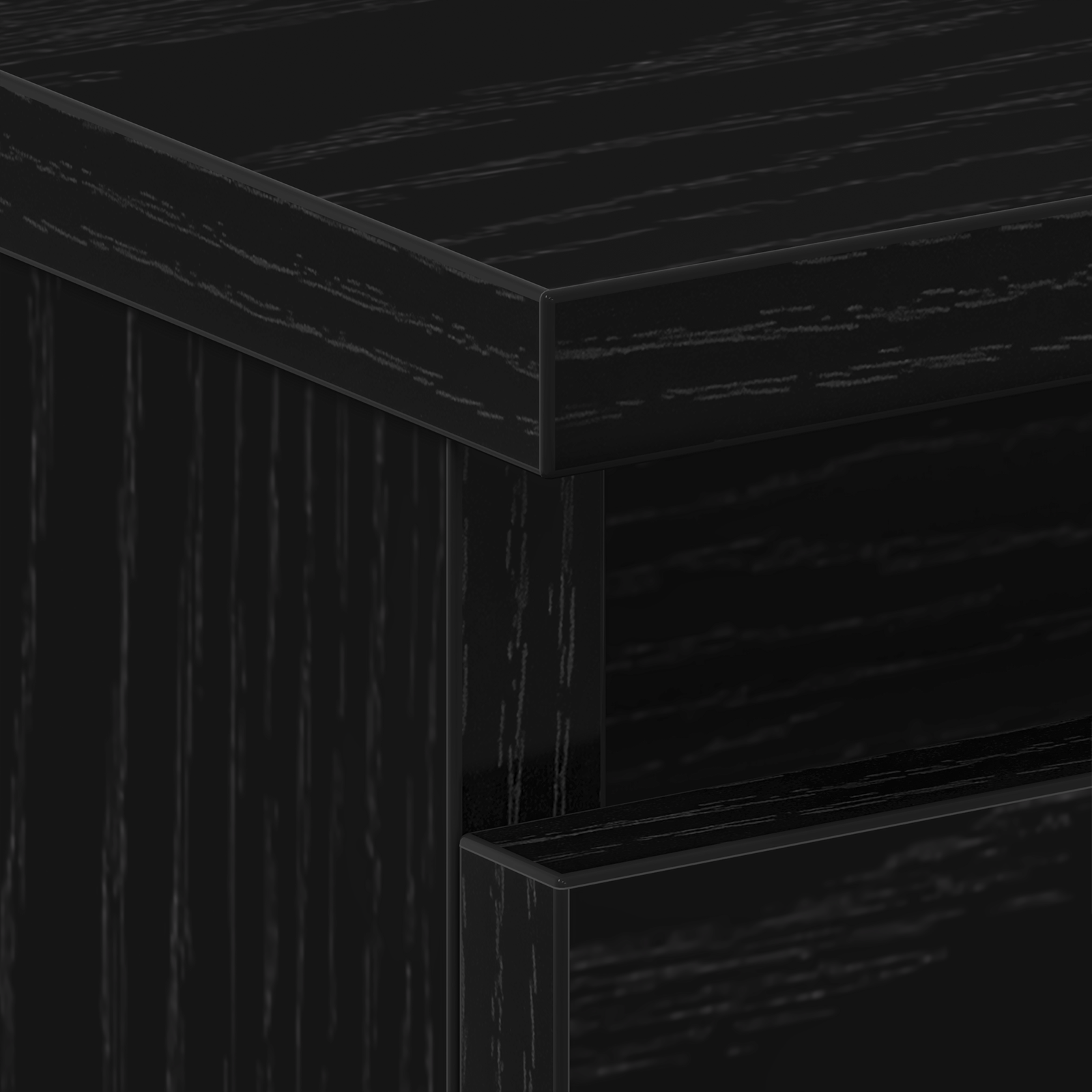 Nightstand in Black Oak - 40x35x62.5 cm, Made from Engineered Wood - Image 9