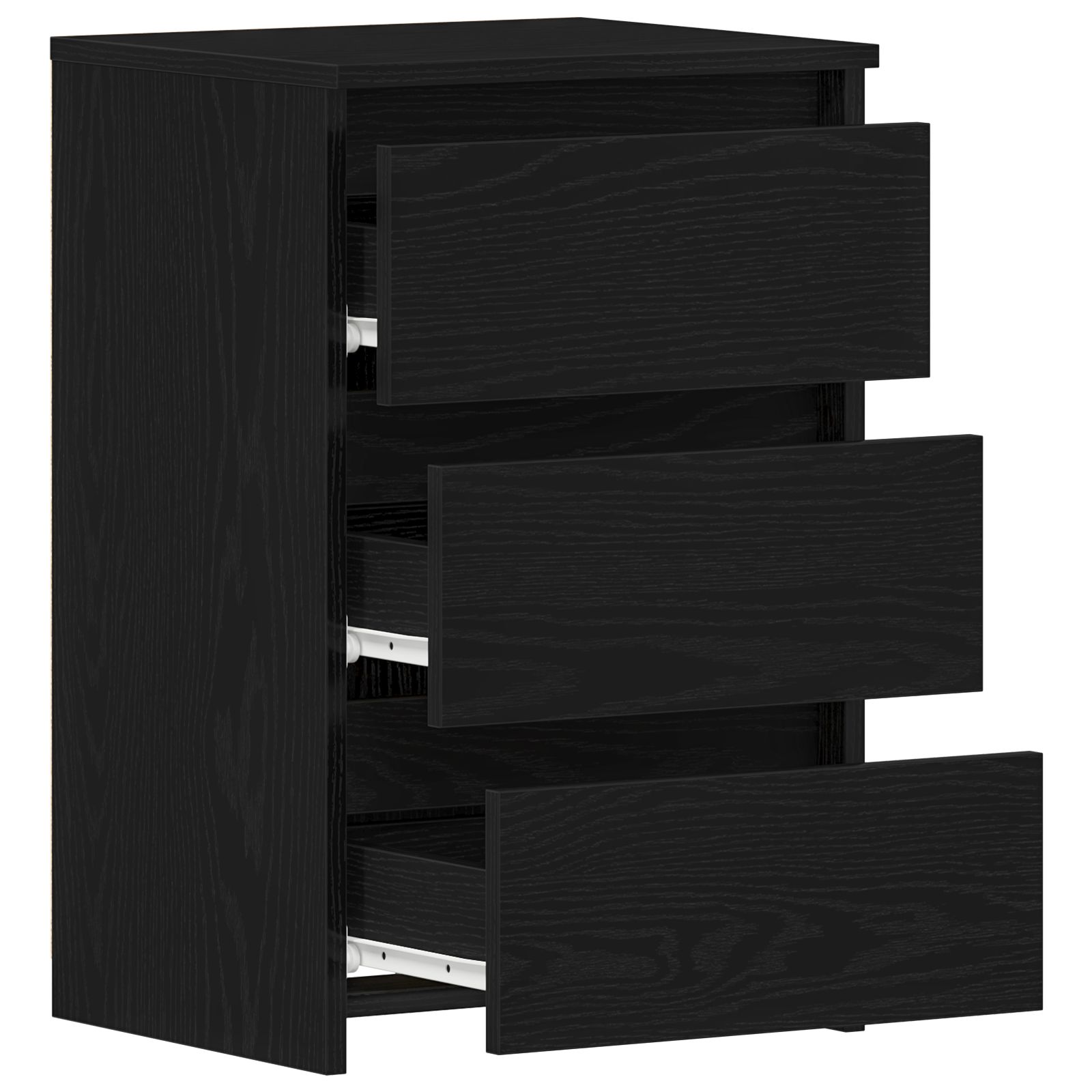 Nightstand in Black Oak - 40x35x62.5 cm, Made from Engineered Wood - Image 5