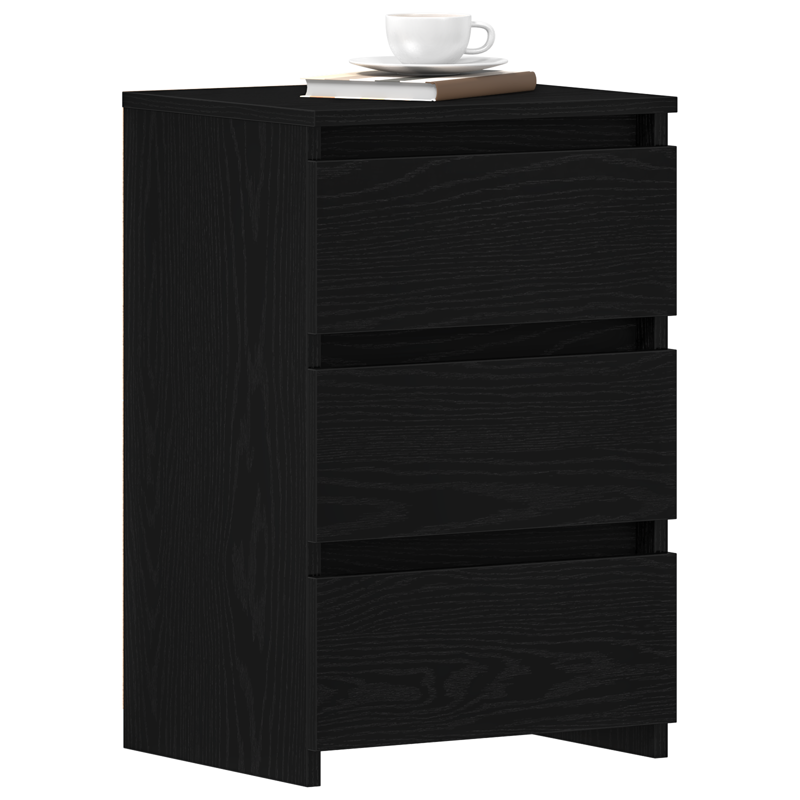 Thumbnail - vidaXL Nachttisch 2 pcs Schwarze Eiche 40 x 35 x 62,5 cm Holzwerkstoff