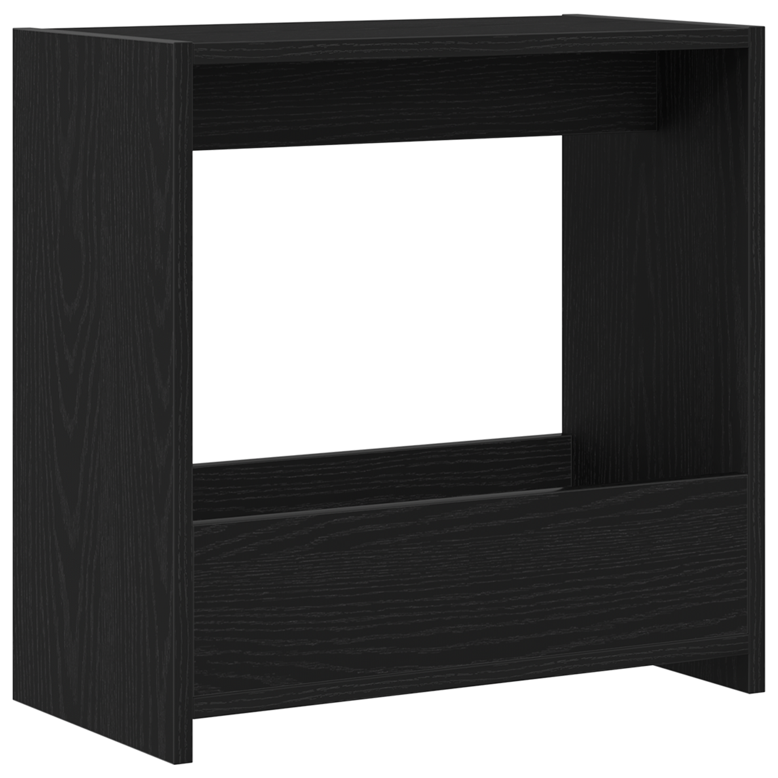 Side Table Black Oak 50x26x50 cm Engineered Wood - Image 5