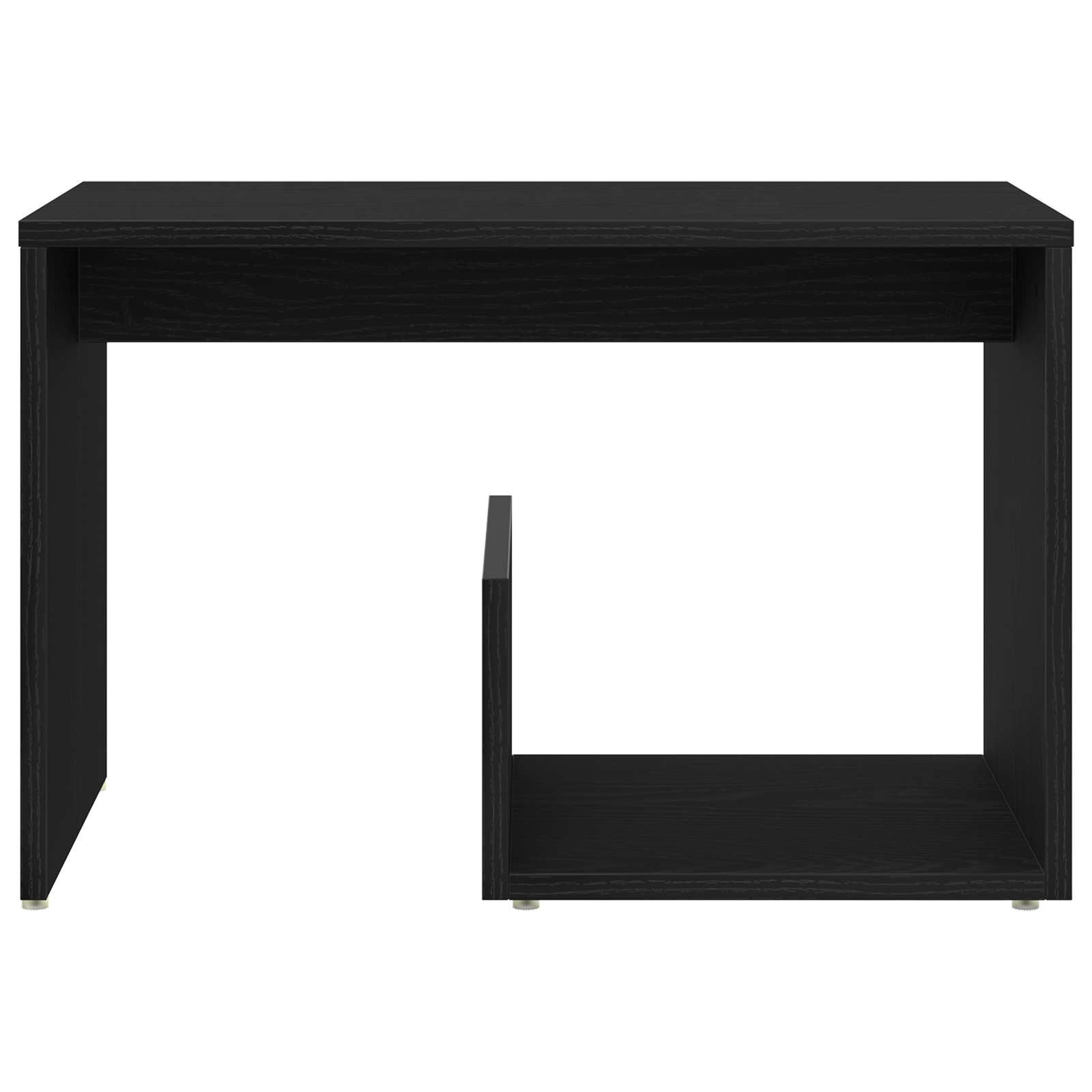 Side Table Black Oak 59x36x38 cm Engineered Wood - Image 6