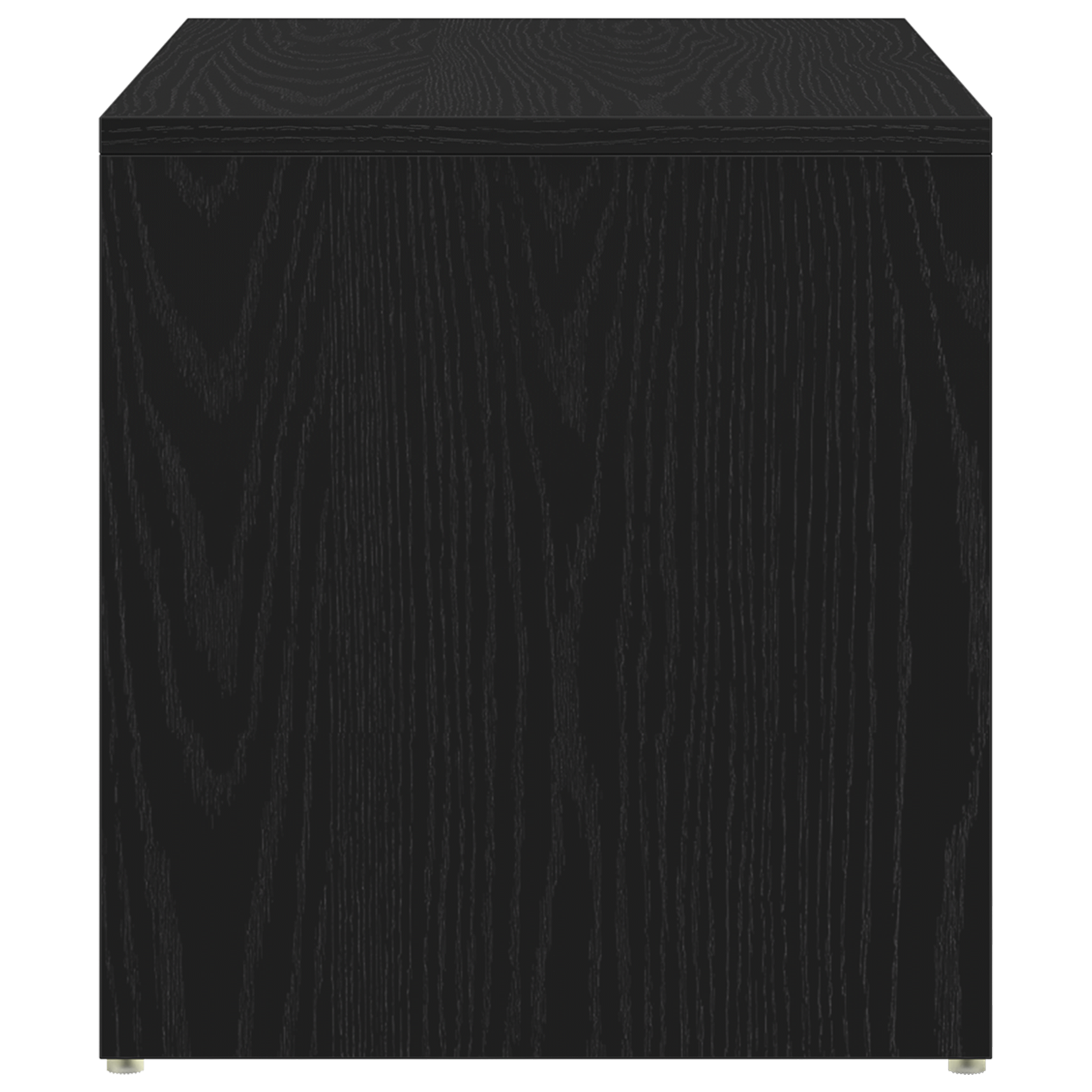 Side Table Black Oak 59x36x38 cm Engineered Wood - Image 7
