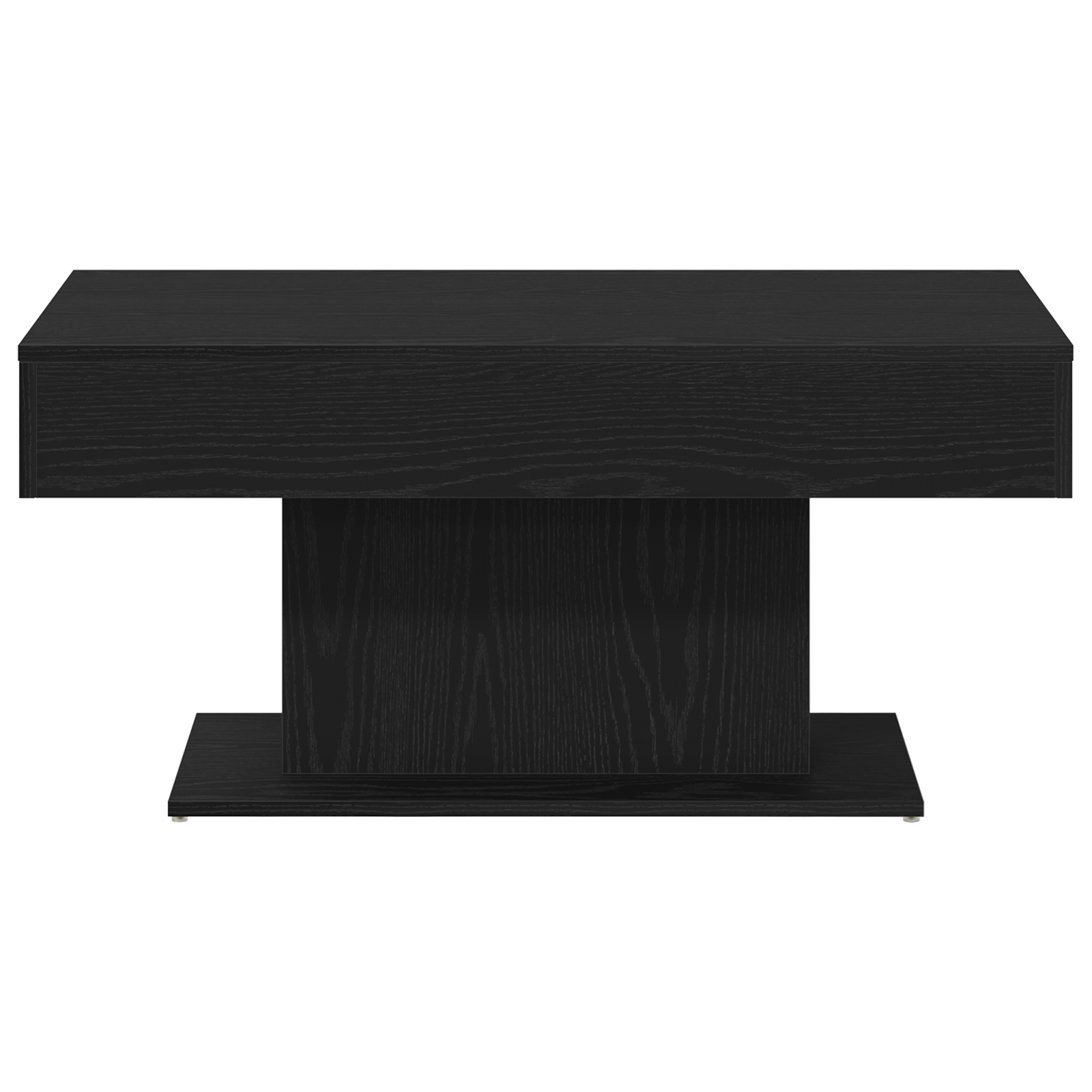 Black Oak Coffee Table - 96x50x45 cm, Made from Engineered Wood - Image 6