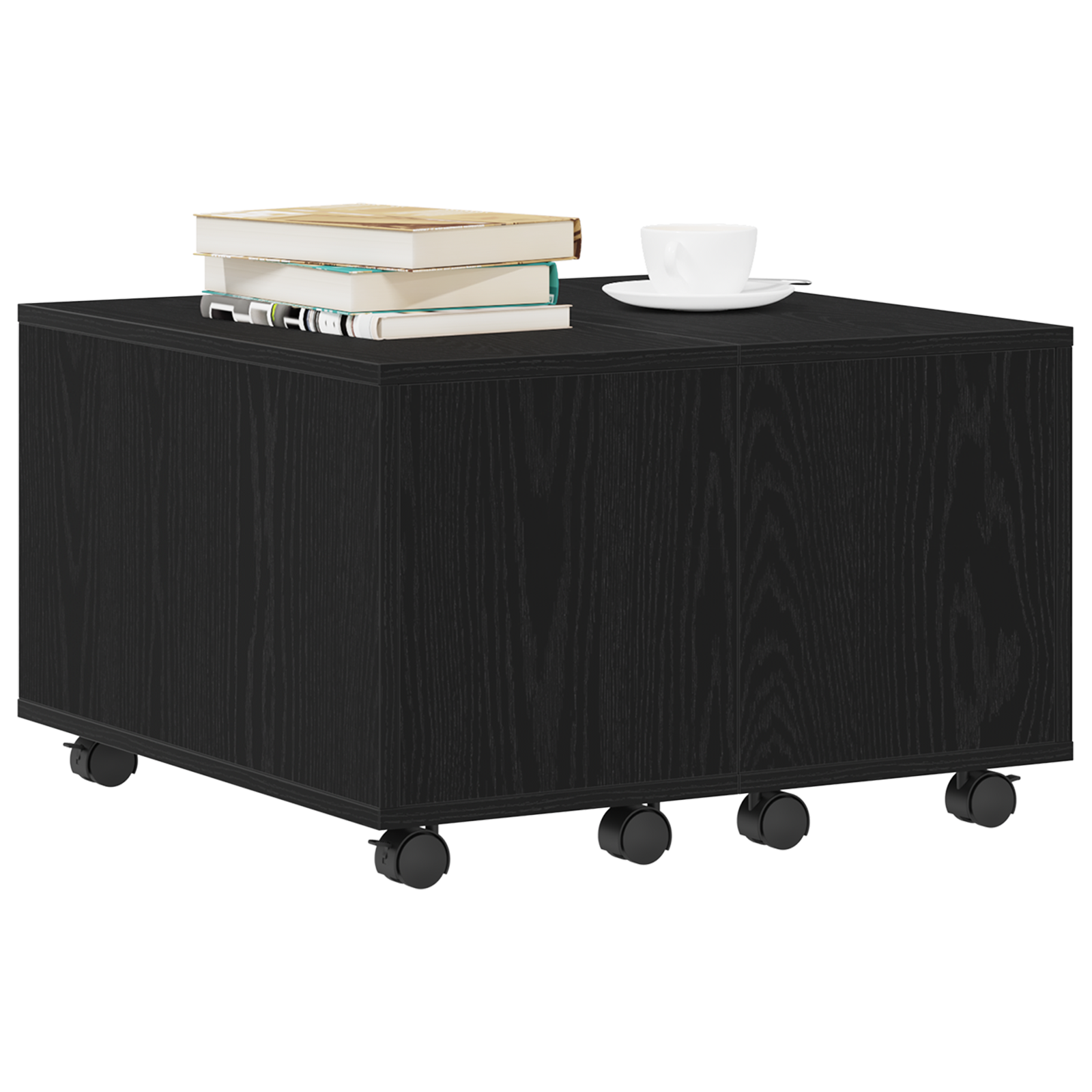 Coffee Table - Black Oak, 60x60x38 cm, Made of Engineered Wood - Image 3