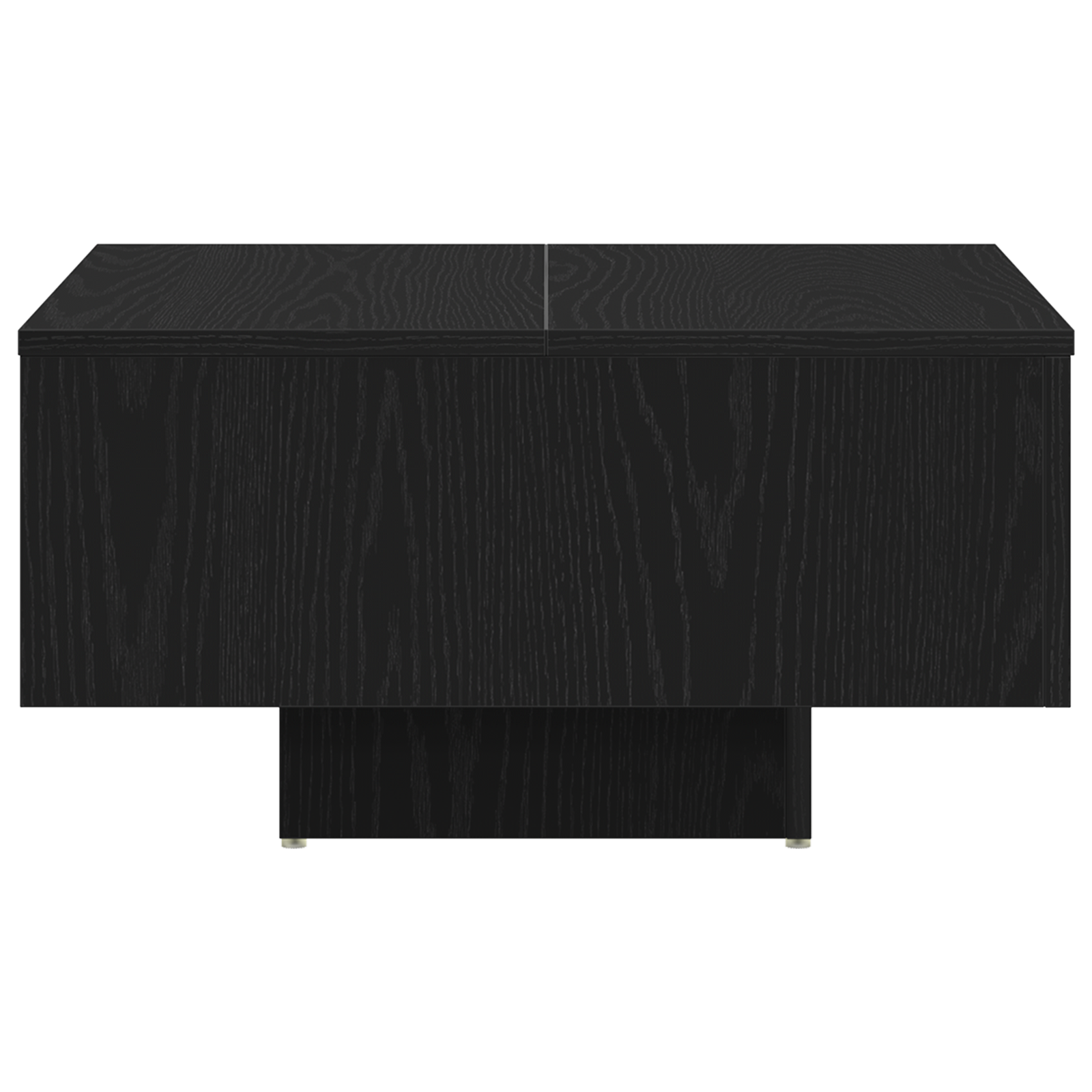 Black Oak Coffee Table - 60x60x31.5 cm - Made with Engineered Wood - Image 6