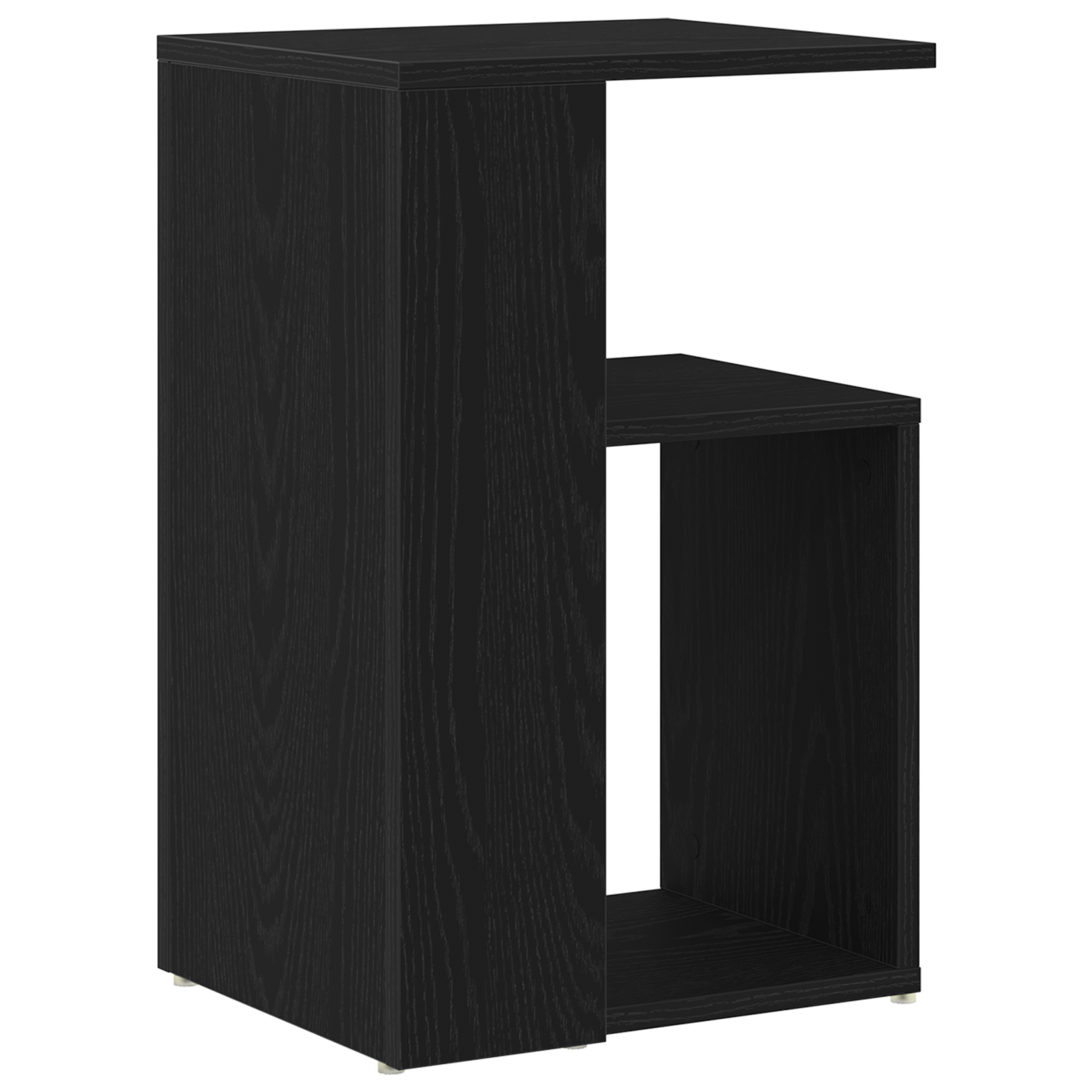 Side Table Black Oak 36x30x56 cm Engineered Wood - Image 5