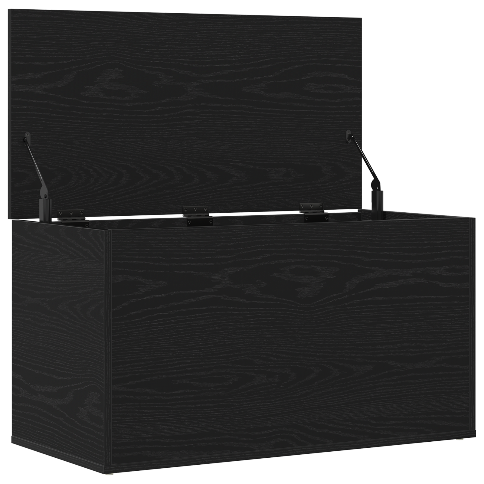 Storage Chest in Black Oak - 84x42x46 cm, Made of Engineered Wood - Image 5