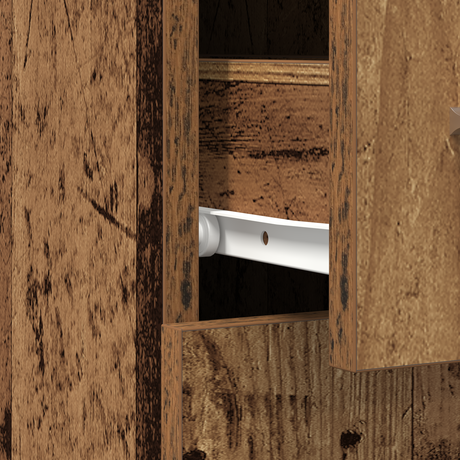 Old Wood Apothecary Cabinet - 20x45.5x60 cm - Made with Engineered Wood - Image 10