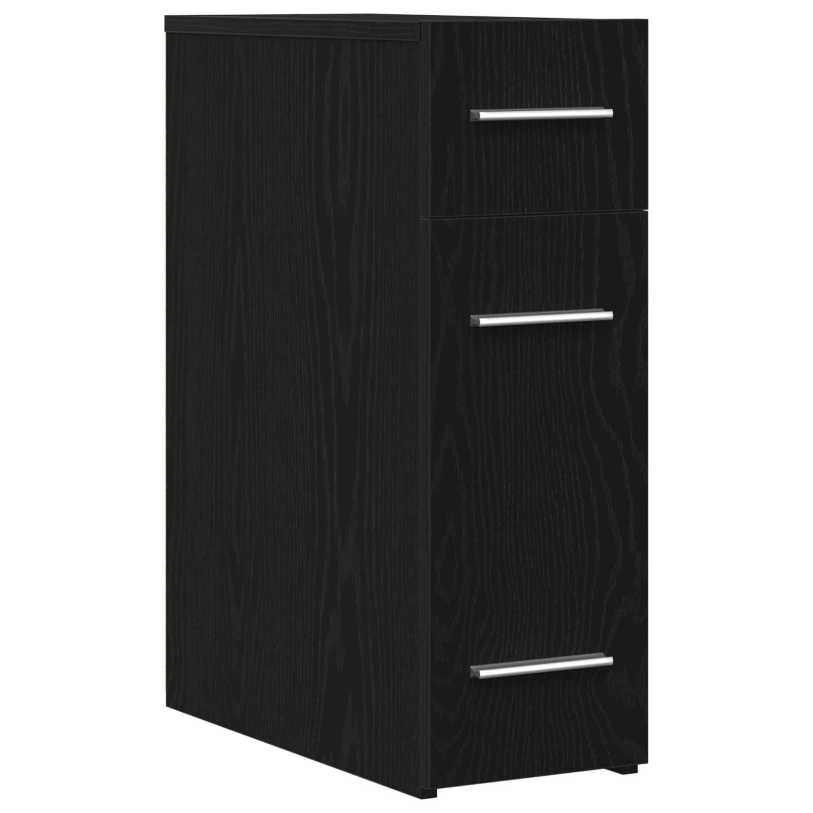 Apothecary Cabinet Black Oak 20x45.5x60 cm Engineered Wood - Image 2