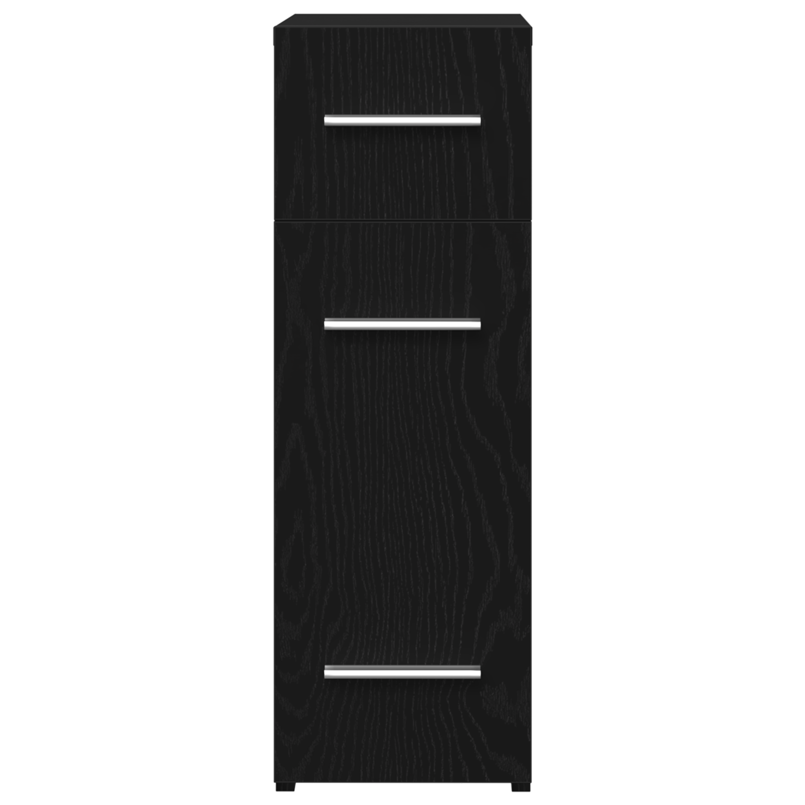 Apothecary Cabinet Black Oak 20x45.5x60 cm Engineered Wood - Image 5