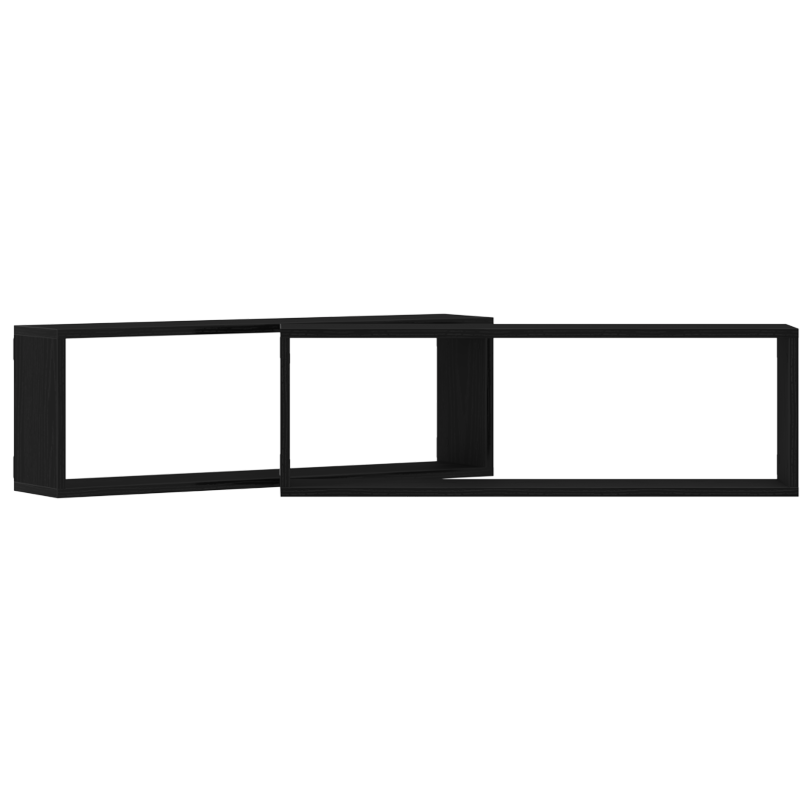 Wall Shelves - Set of 2, Black Oak, 80x15x26 cm, Made from Engineered Wood - Image 6