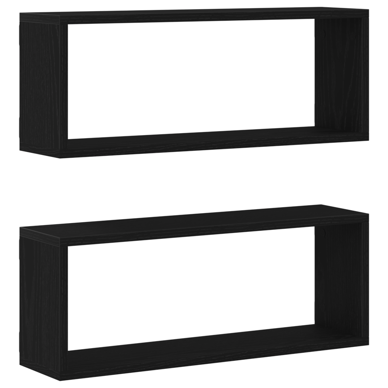 Thumbnail - vidaXL Wandregale 2er Set Schwarz Eiche 60x15x23 cm Aus Spanplatte