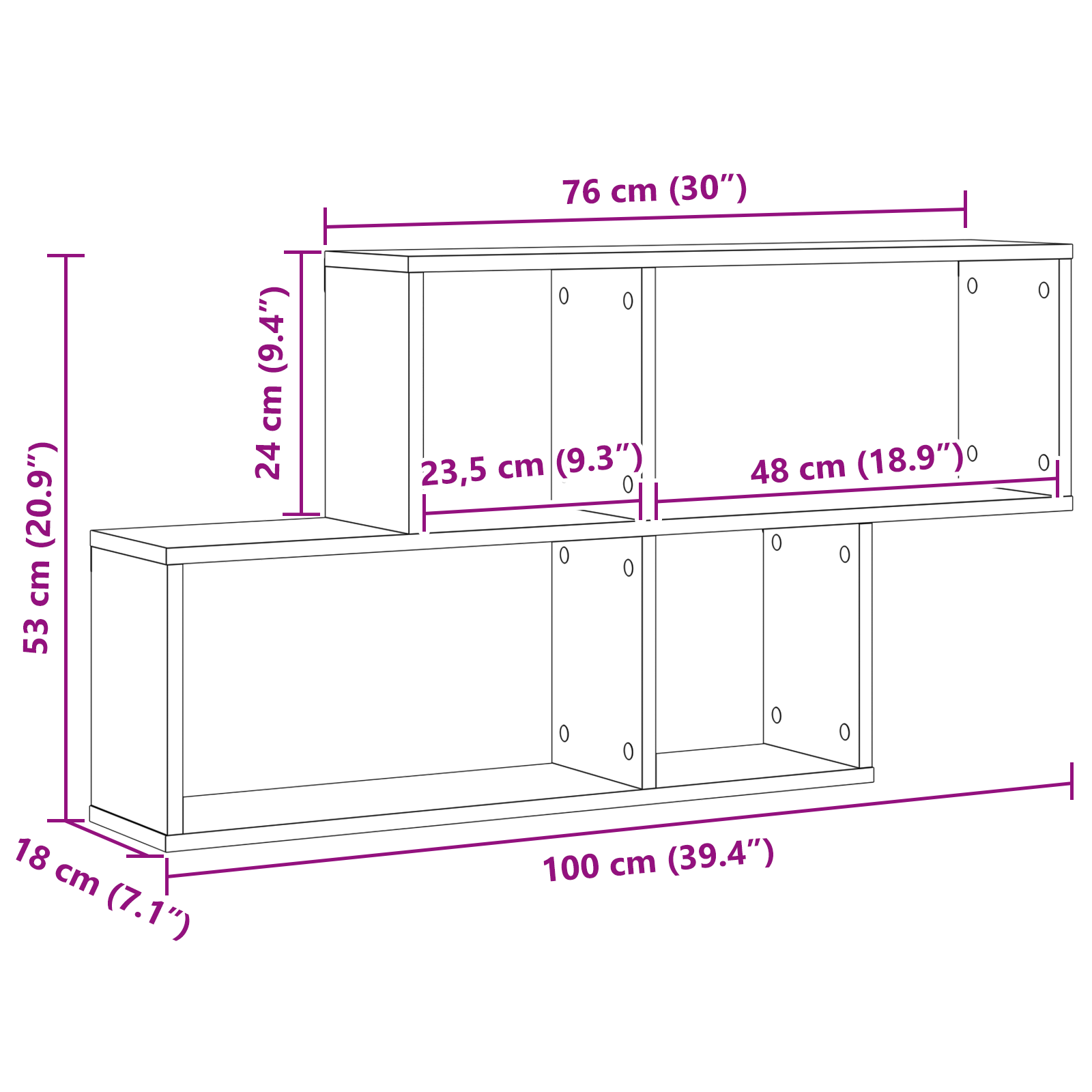 Wall Shelf, Wall Shelves, Mensola A Muro vidaXL - Foto 74 di 104