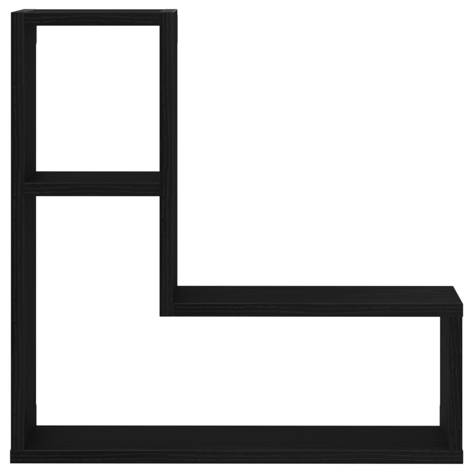 Wall Shelves 2 Pack Black Oak 50x15x85 cm Made from Engineered Wood - Image 6