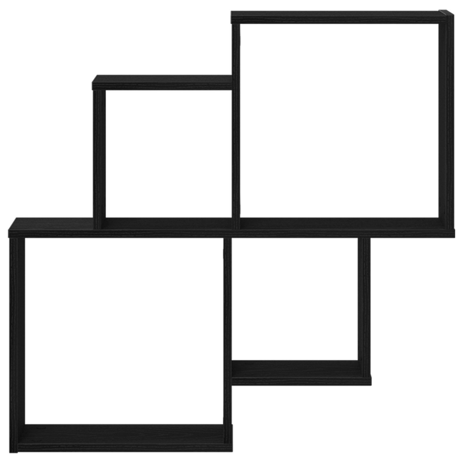 Black Oak Wall Cabinet - 80x15x78.5 cm, Made from Engineered Wood - Image 6