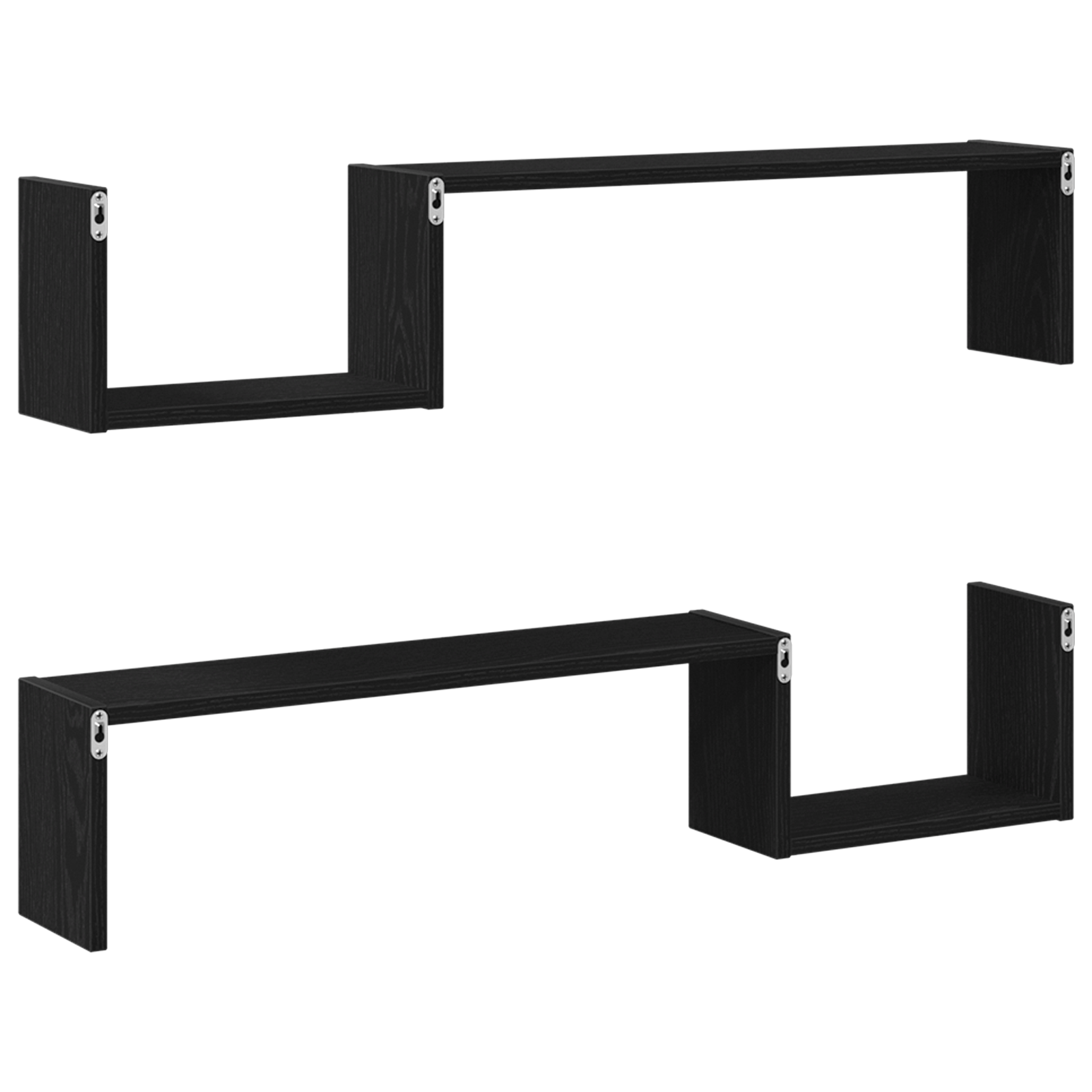 2x Estantes de Pared Aglomerado Roble 100x15x20 cm Repisa Multicolor vidaXL - Imagen 106 de 109