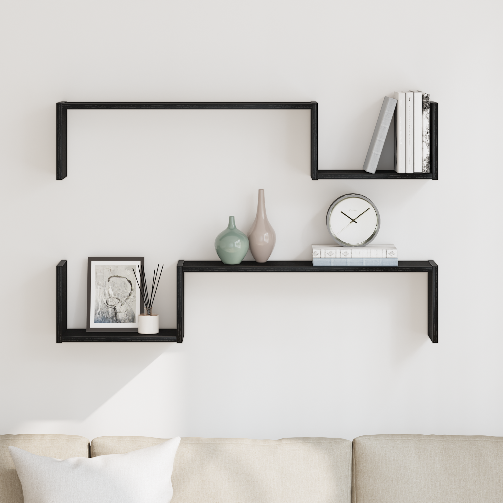 2x Estantes de Pared Aglomerado Roble 100x15x20 cm Repisa Multicolor vidaXL - Imagen 103 de 109