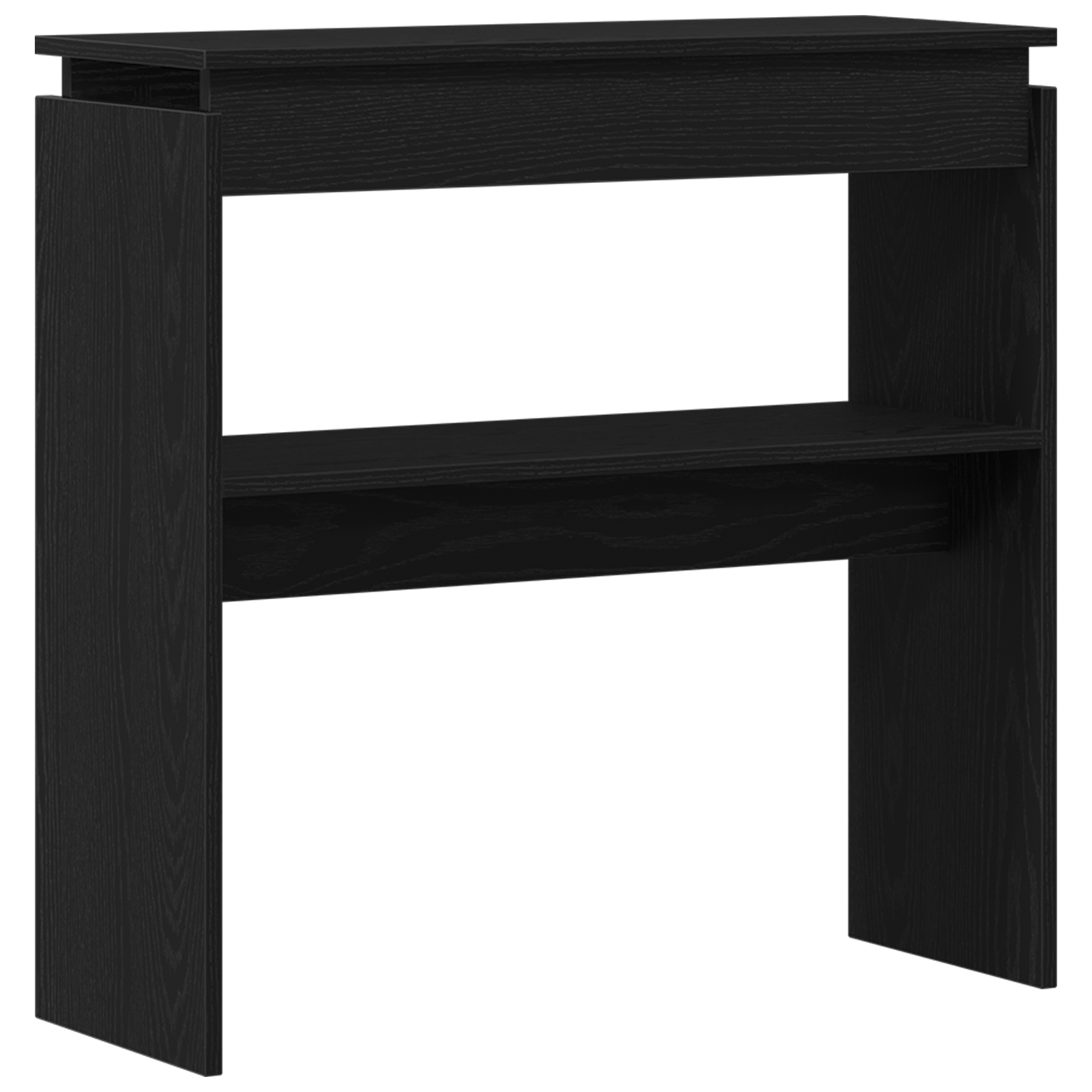 Black Oak Console Table - 80x30x80 cm - Engineered Wood - Image 2