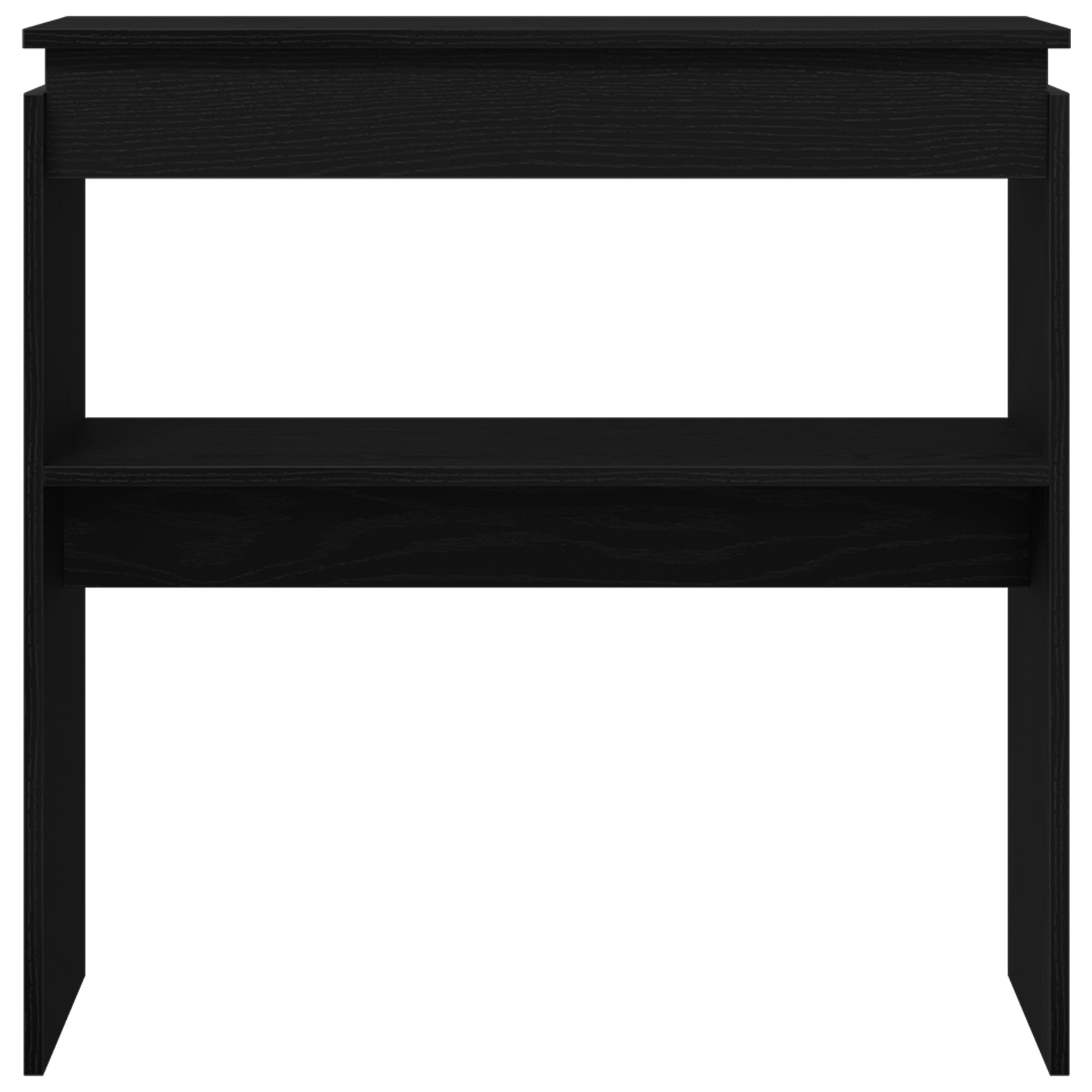 Black Oak Console Table - 80x30x80 cm - Engineered Wood - Image 6