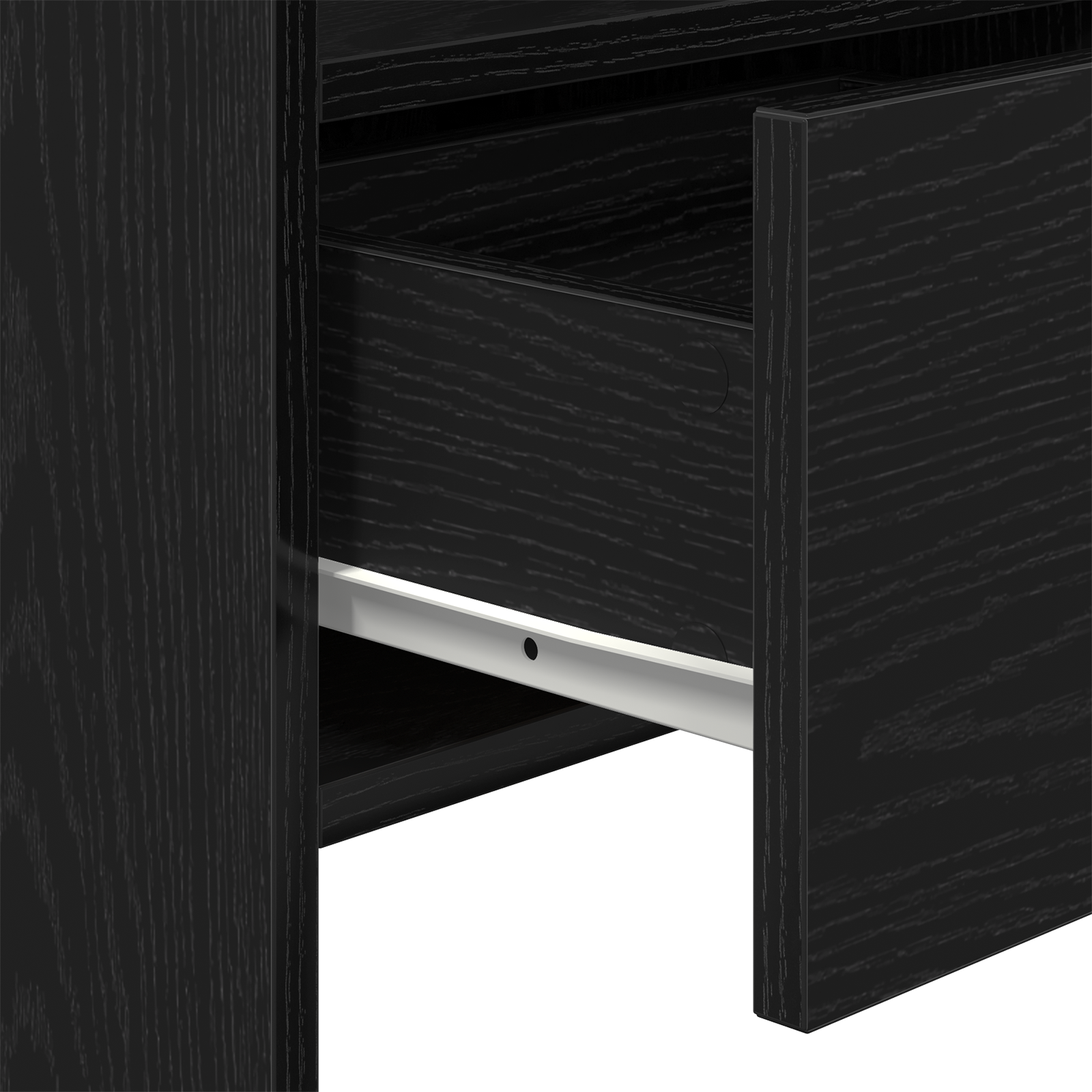 Black Oak Sideboard 105x30x70 cm Made from Engineered Wood - Image 10