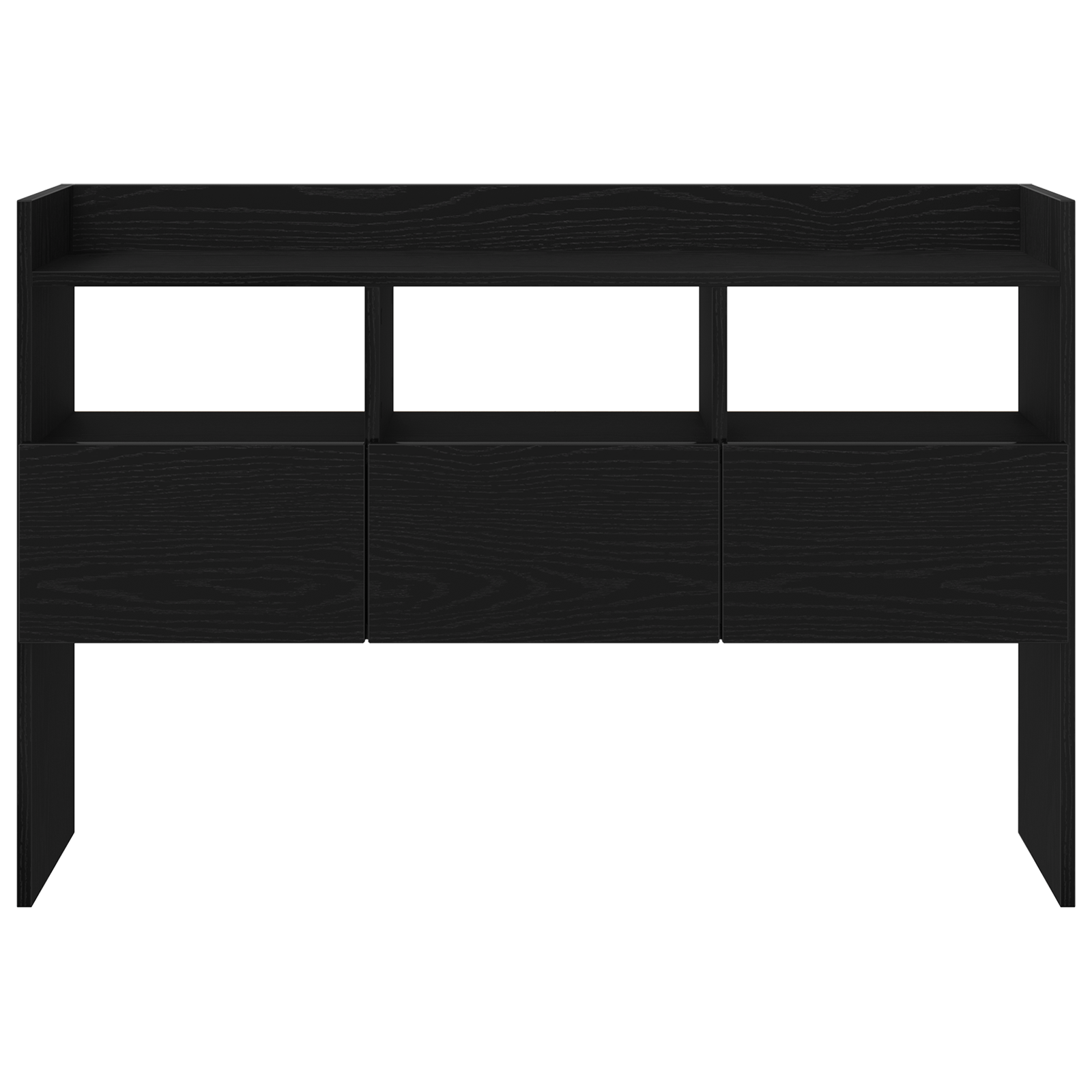 Black Oak Sideboard 105x30x70 cm Made from Engineered Wood - Image 7