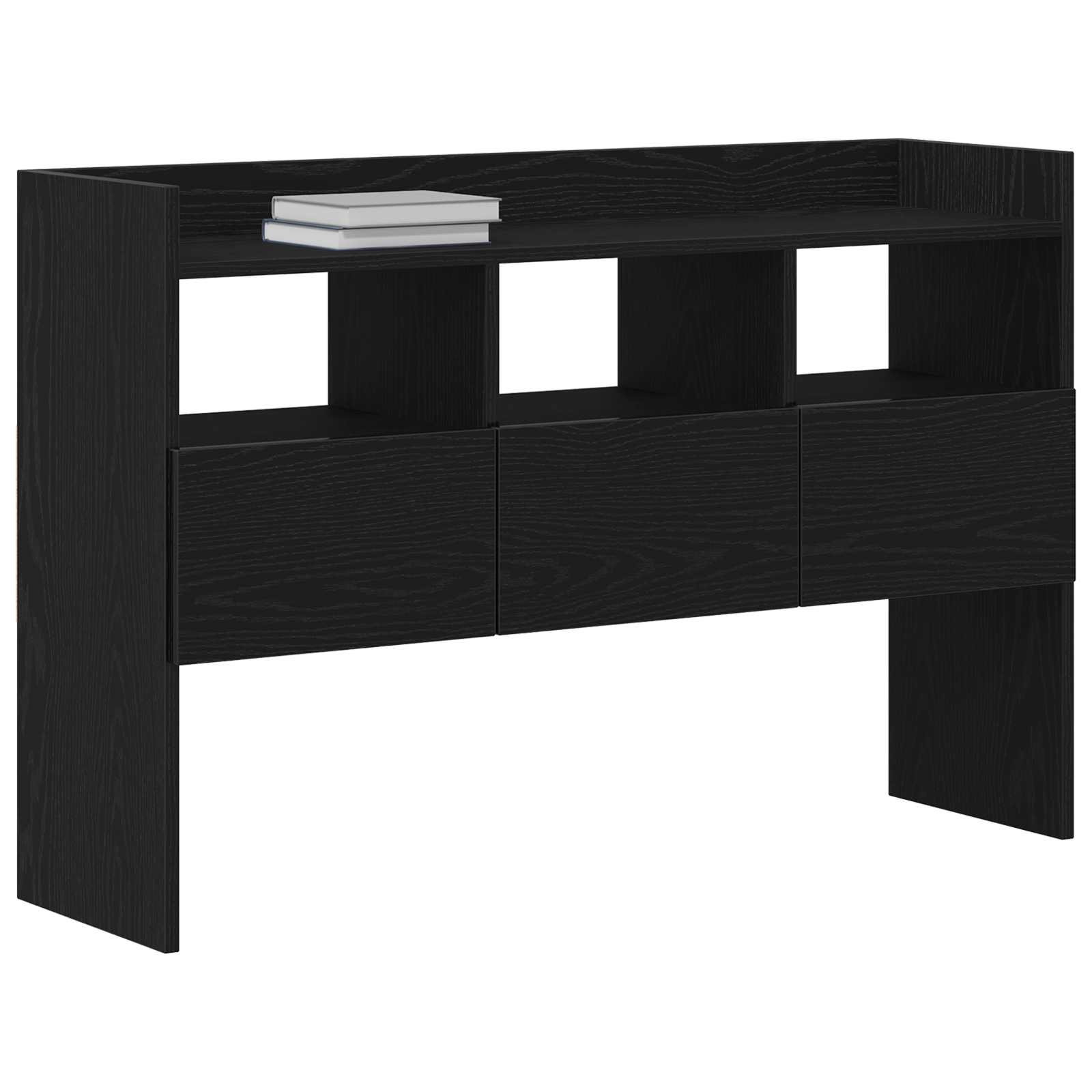 Black Oak Sideboard 105x30x70 cm Made from Engineered Wood - Image 3