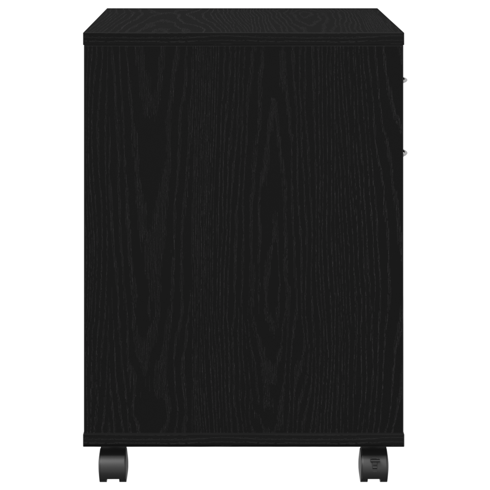 Rolling Cabinet in Black Oak, 45x38x54 cm, Made of Engineered Wood - Image 8