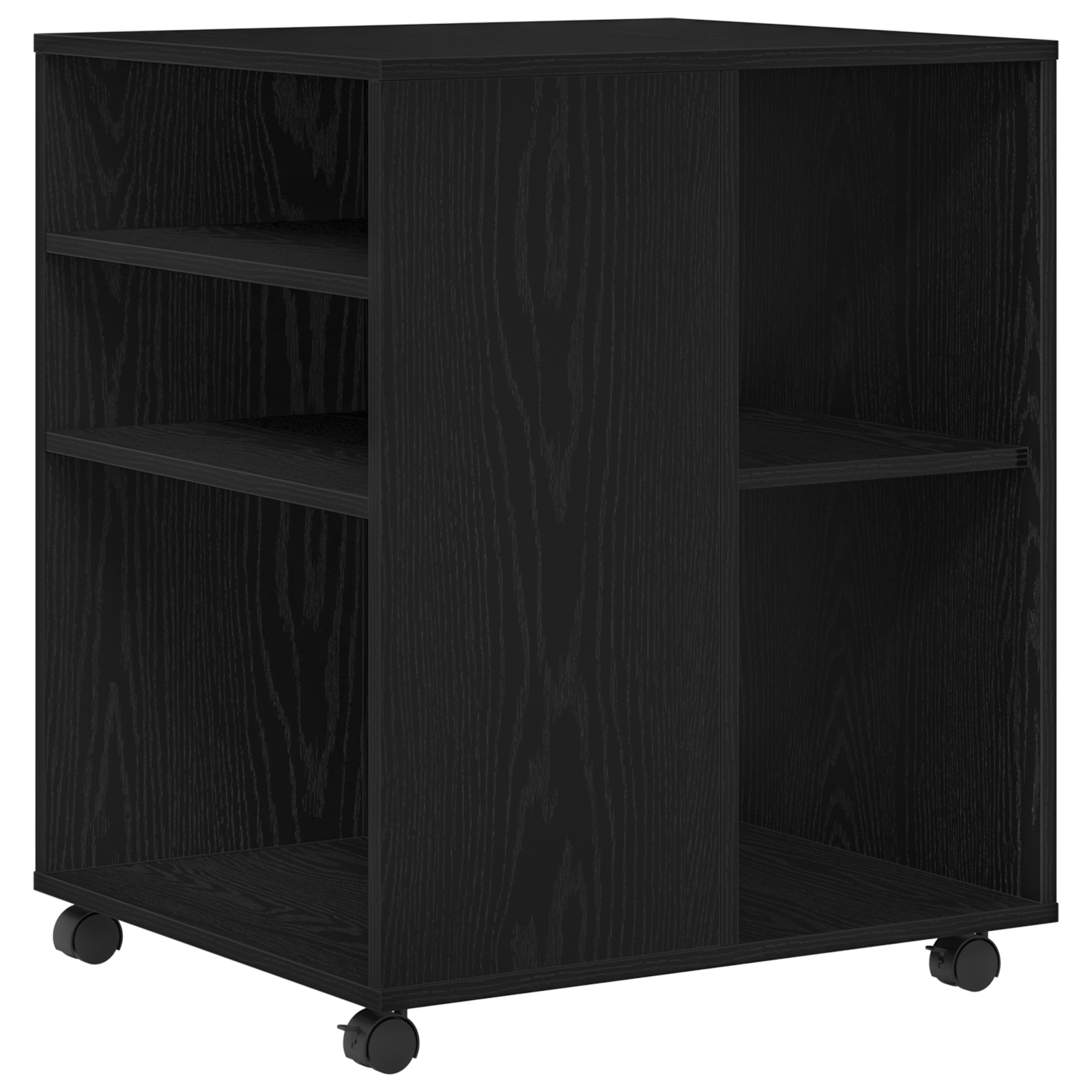 Storage Cabinet Black Oak 60x53x72,5 cm Engineered Wood - Image 2