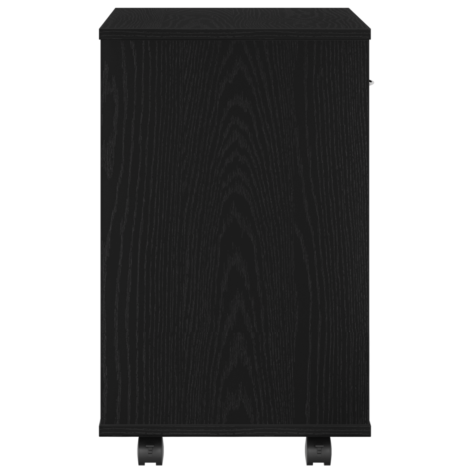 Rolling Cabinet in Black Oak - 46x36x59 cm Made of Engineered Wood - Image 8