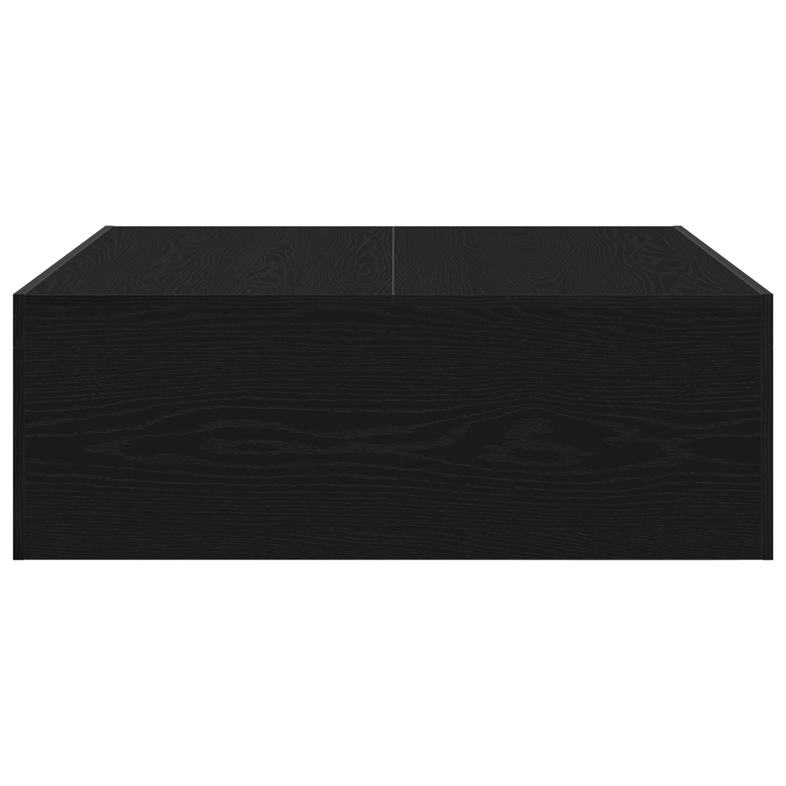 Black Oak Coffee Table - 100x100x35 cm Made from Engineered Wood - Image 7