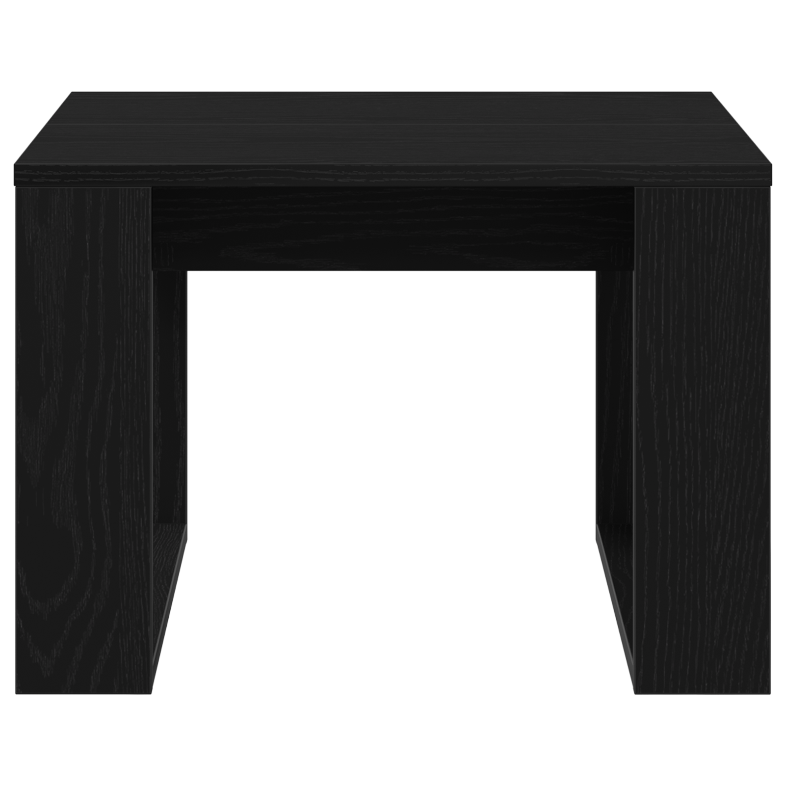 Black Oak Side Table - 50x50x35 cm, Made from Engineered Wood - Image 6