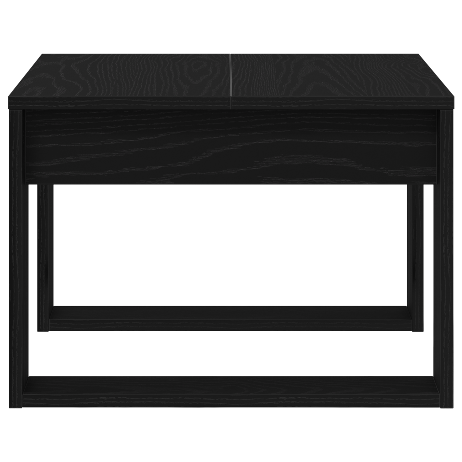 Black Oak Side Table - 50x50x35 cm, Made from Engineered Wood - Image 7