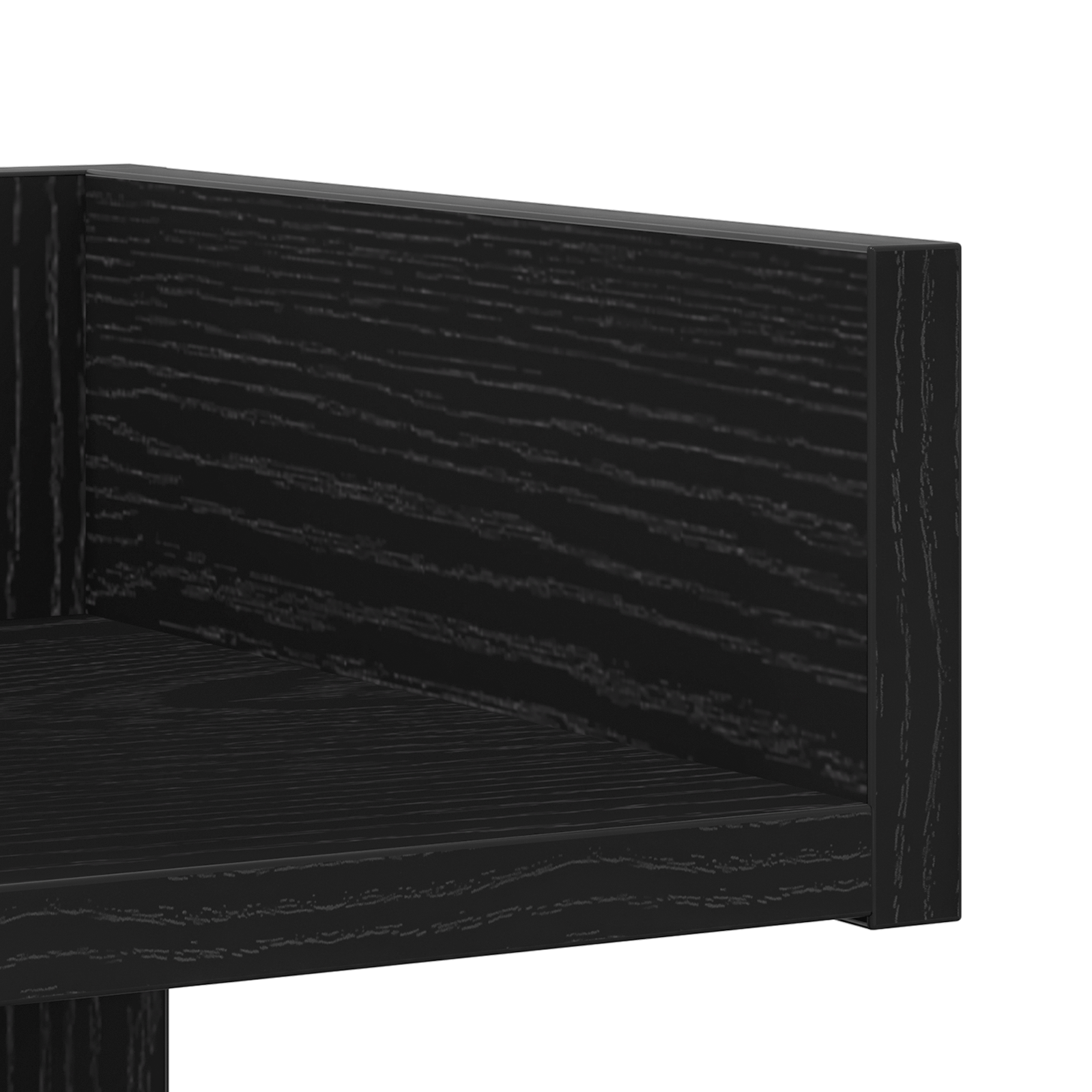 Black Oak Book Cabinet 86x25.5x140 cm Made from Engineered Wood - Image 8