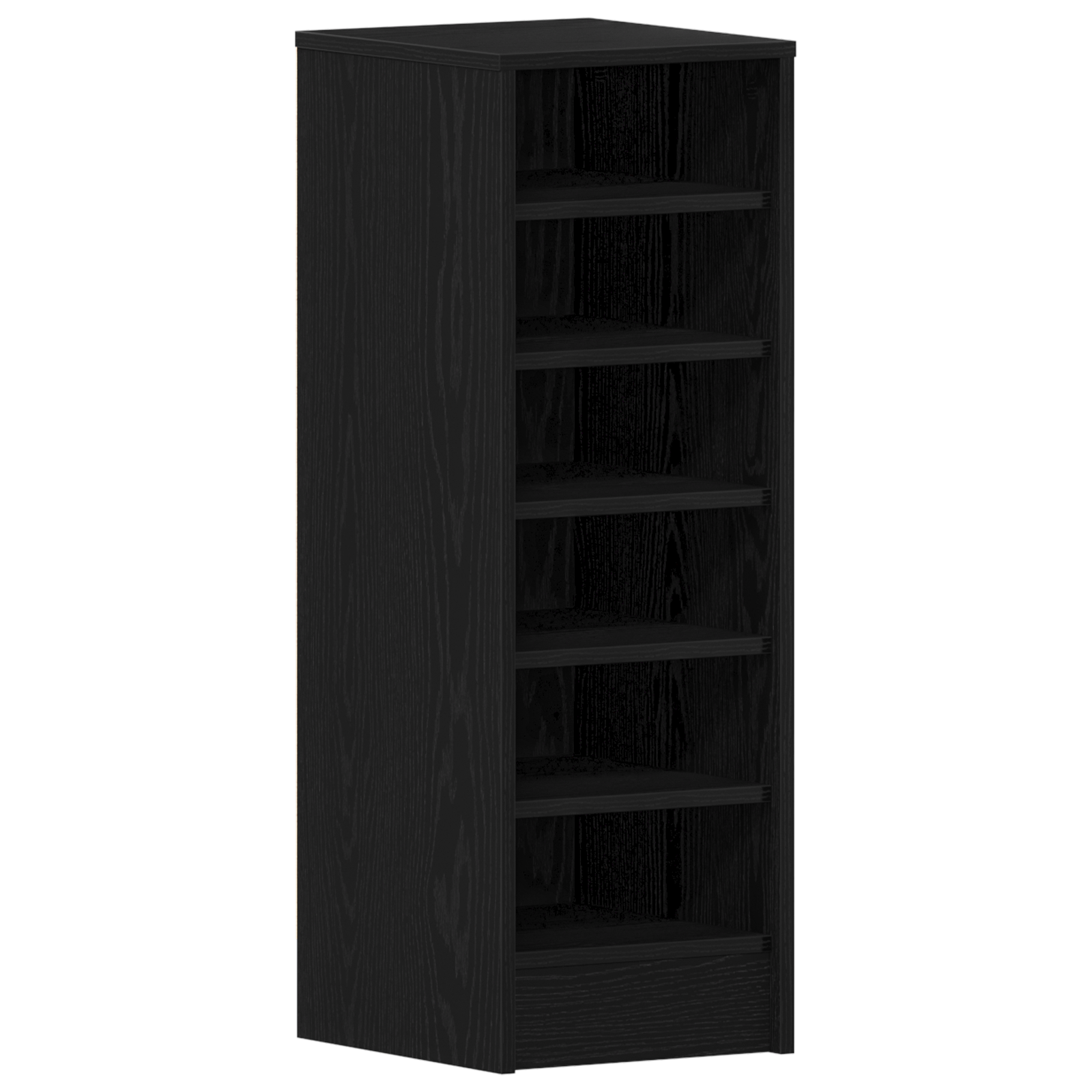 Shoe Cabinet in Black Oak - 31.5 x 35 x 90 cm Made from Engineered Wood - Image 2